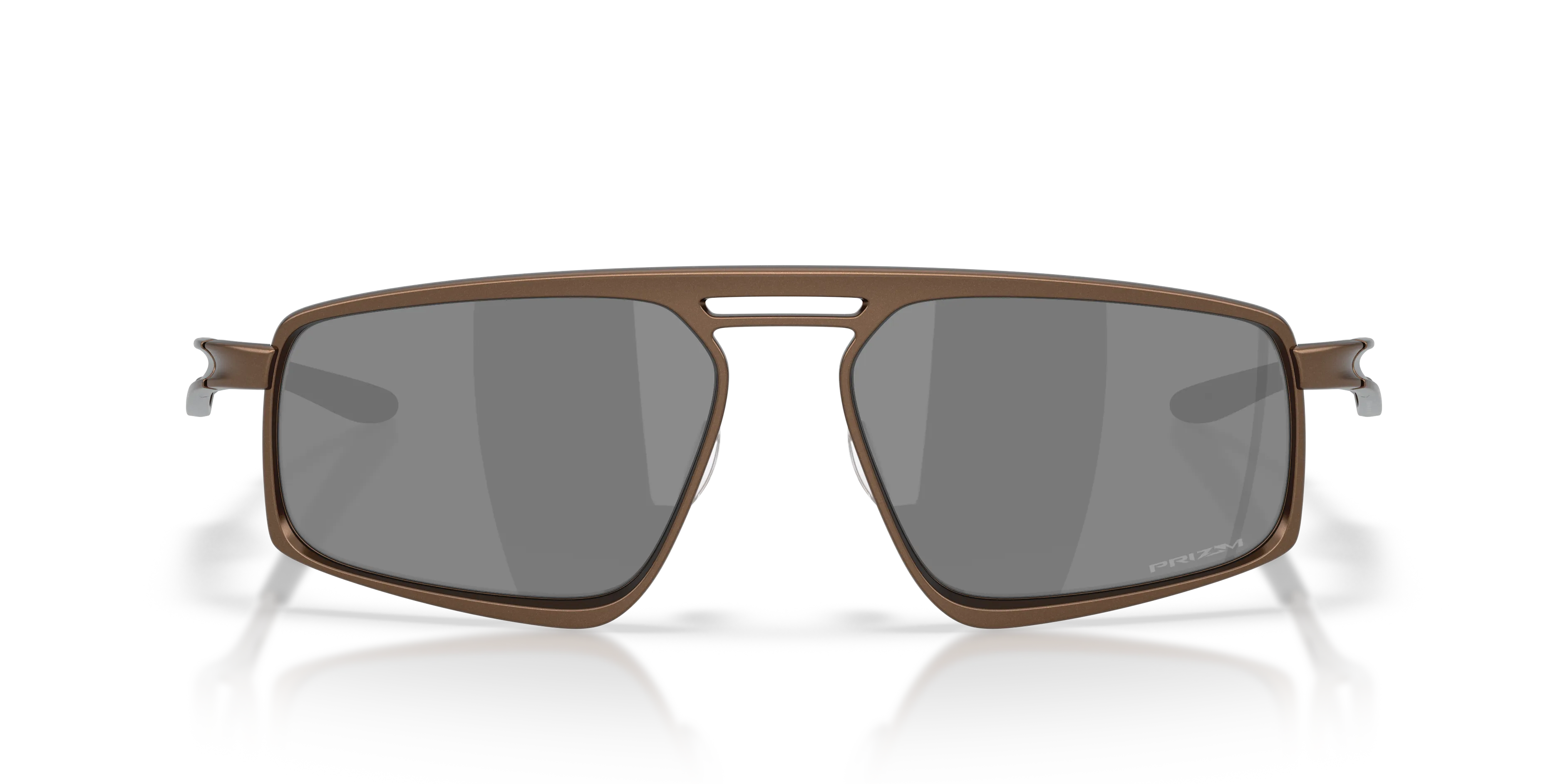 Oakley OO6031 BUSHWICK 603104 Occhiali da sole Titanio Marrone Grigio Squadrata Normale - immagine 3
