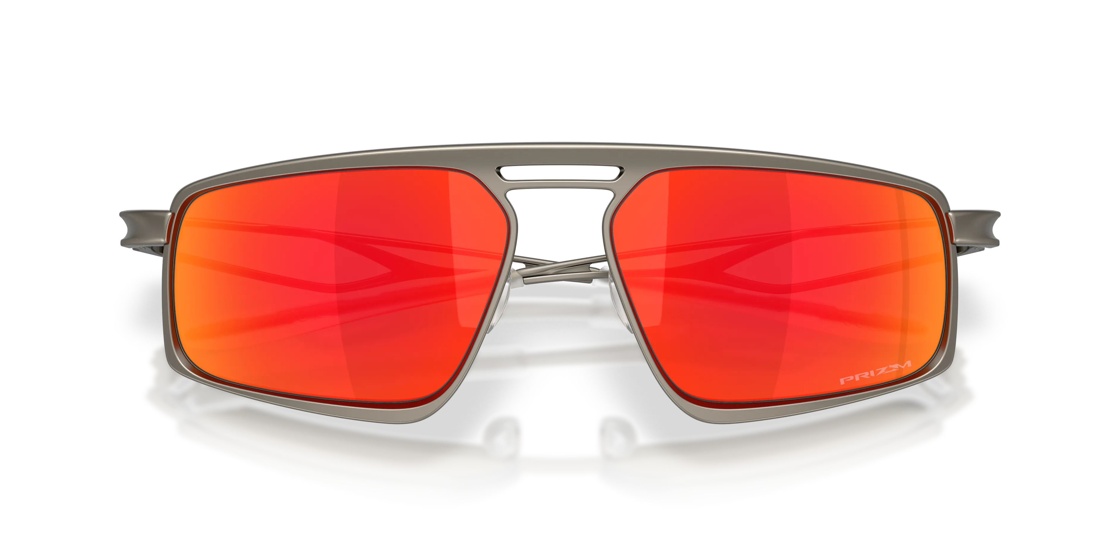 Oakley OO6031 BUSHWICK 603102 Occhiali da sole Titanio Grigio Rosso Squadrata Normale - immagine 2