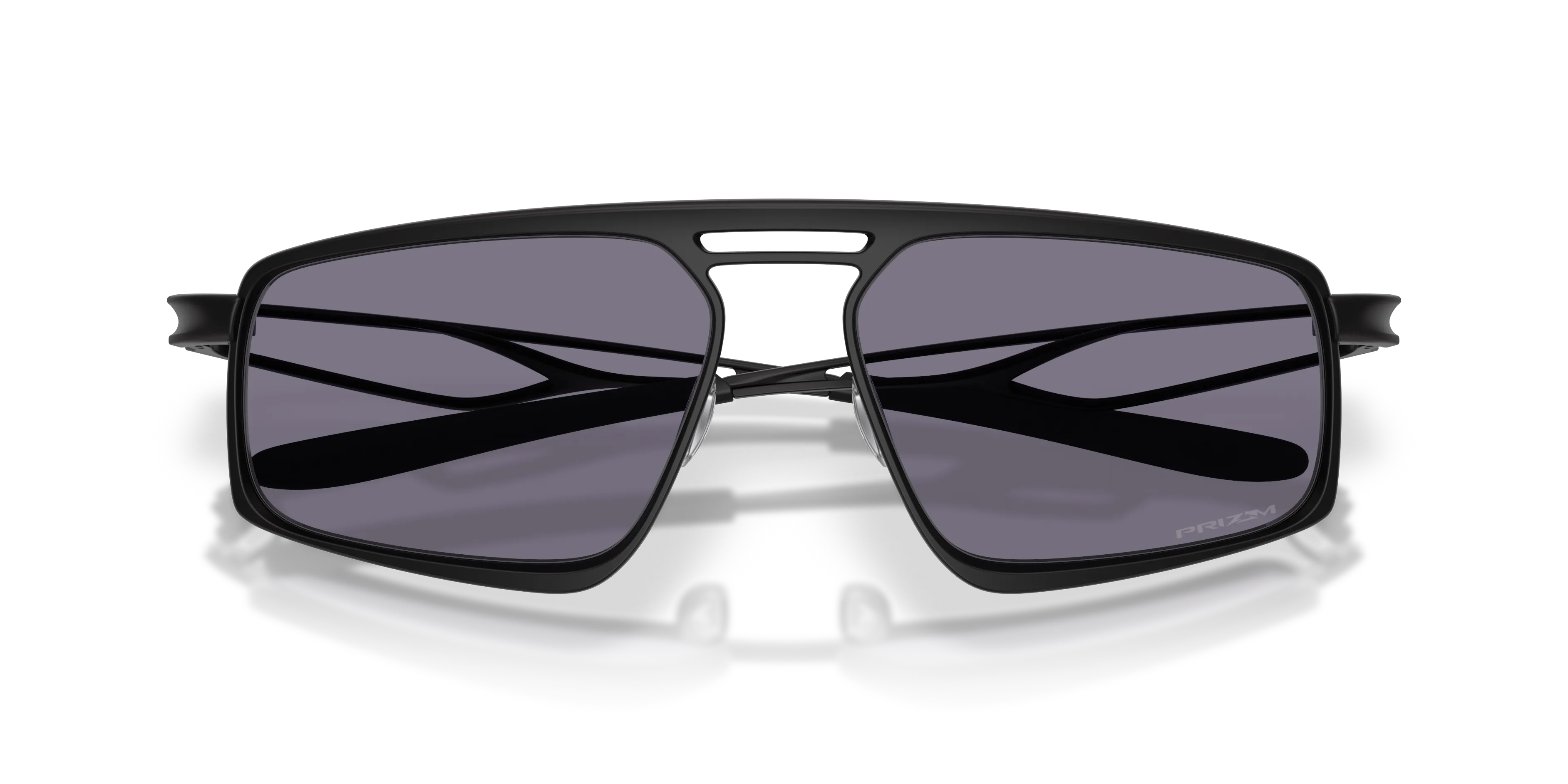 Oakley OO6031 BUSHWICK 603101 Occhiali da sole Titanio Nero Grigio Squadrata Normale - immagine 2