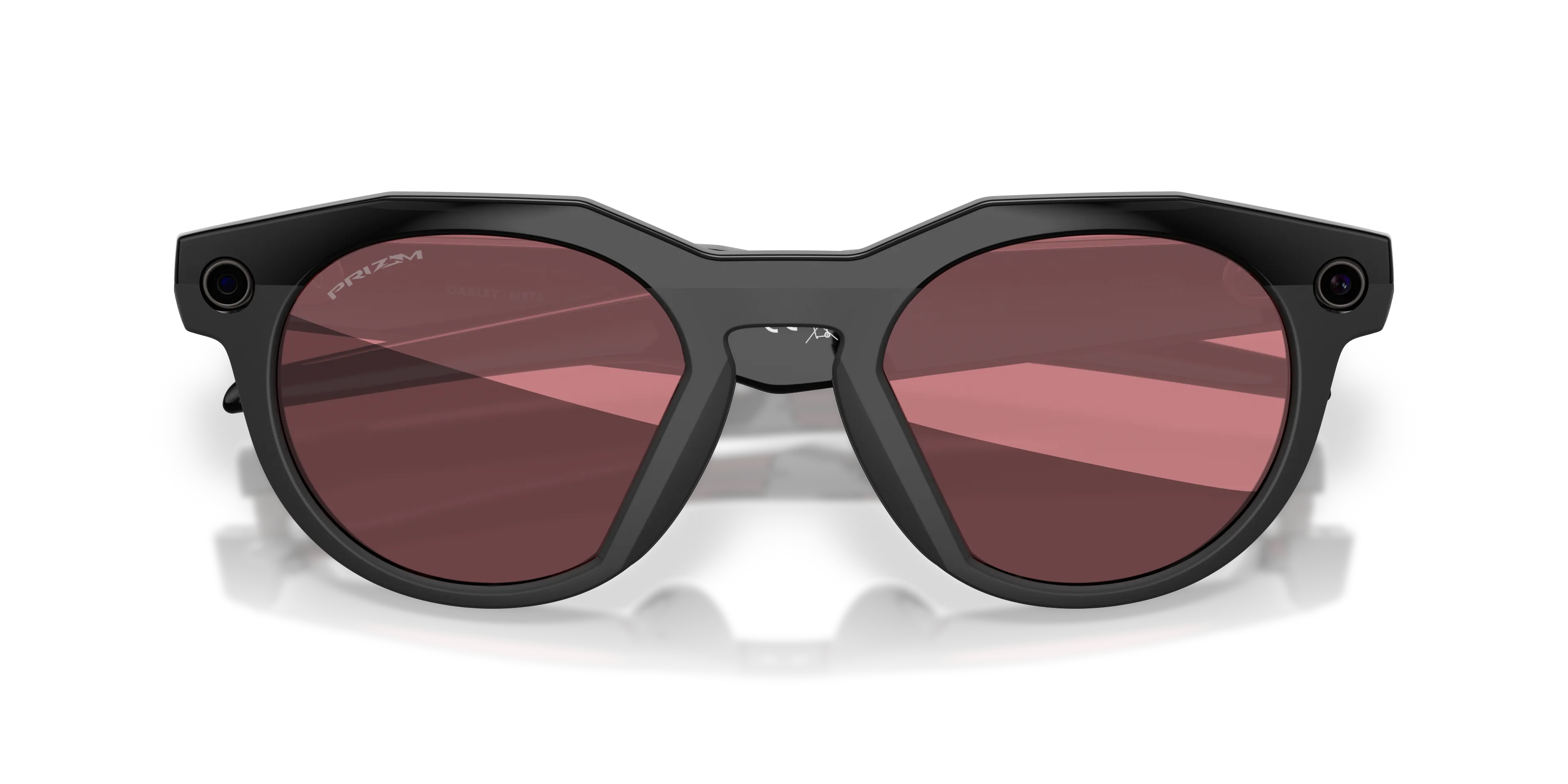 Oakley Meta OW8002 Hstn 800209 Smart glasses O_Matter Nero Rosso Rotonda Specchiate Prizm - immagine 2