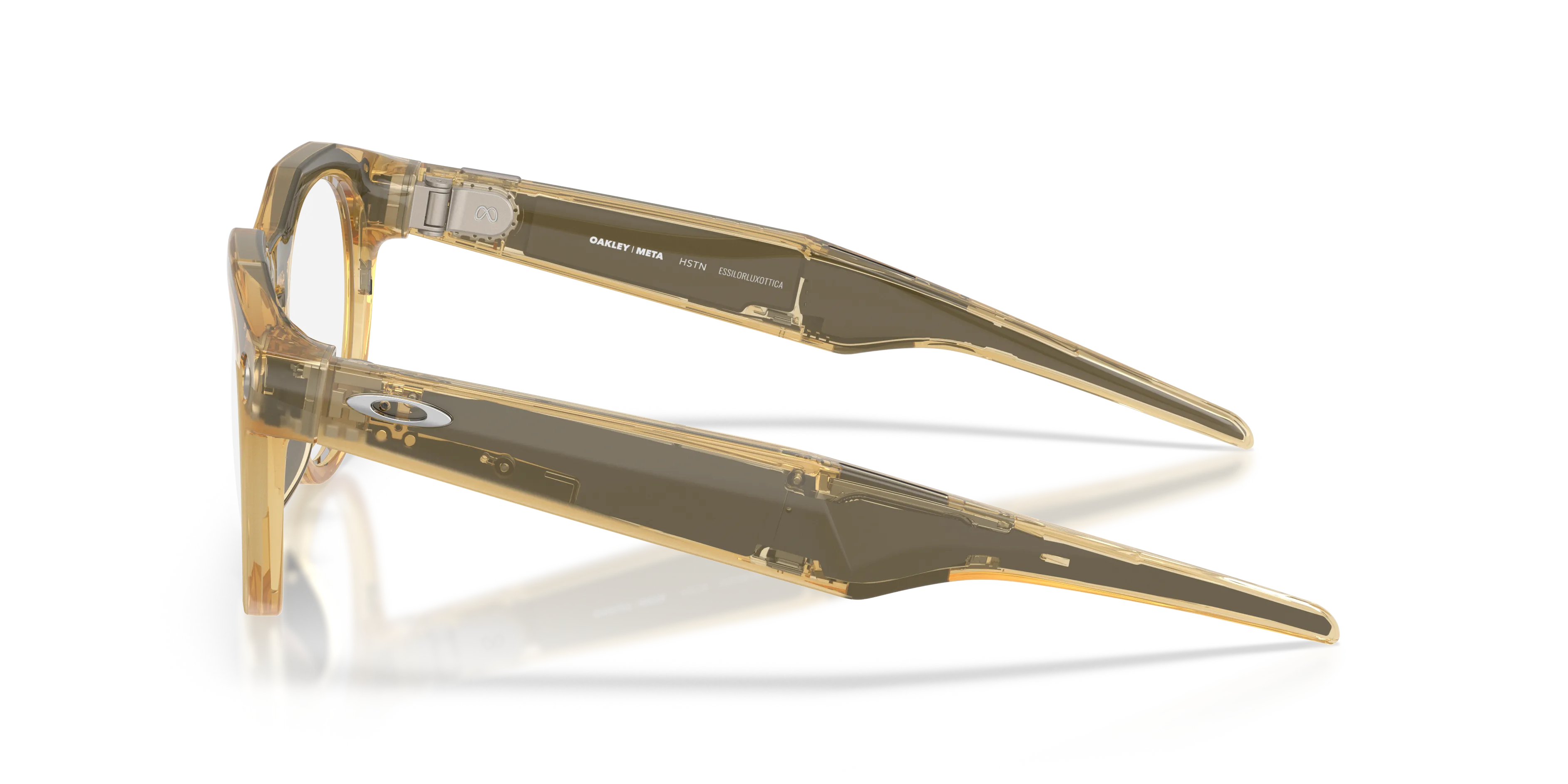 Oakley Meta OW8002 Hstn 800208 Smart glasses O_Matter Giallo Marrone Rotonda Transitions Fotocromatico - immagine 4