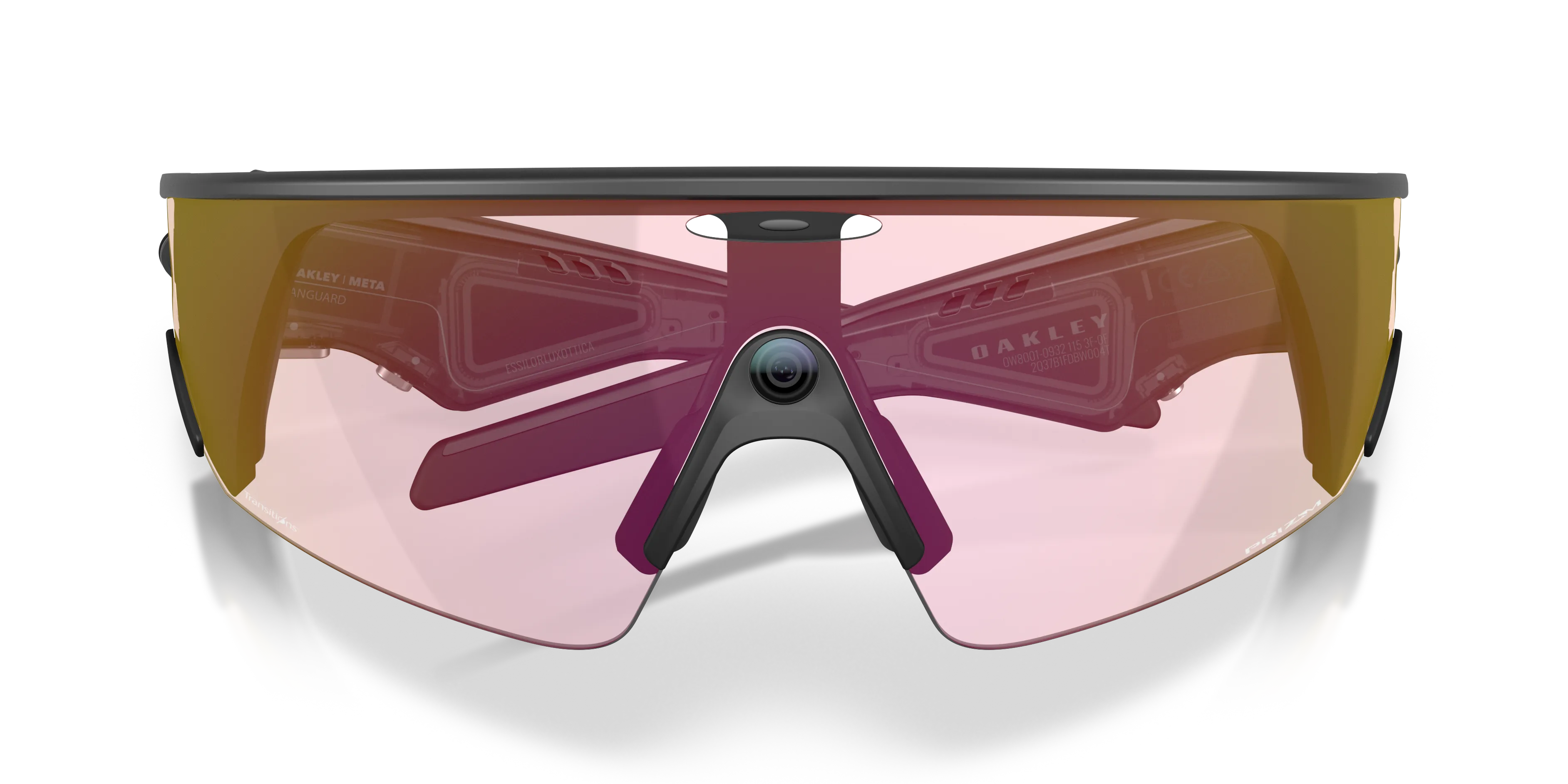 Oakley Meta OW8001 Vanguard 800109 Smart glasses O_Matter Nero Rosa Geometrica Fotocromatiche Prizm - immagine 2