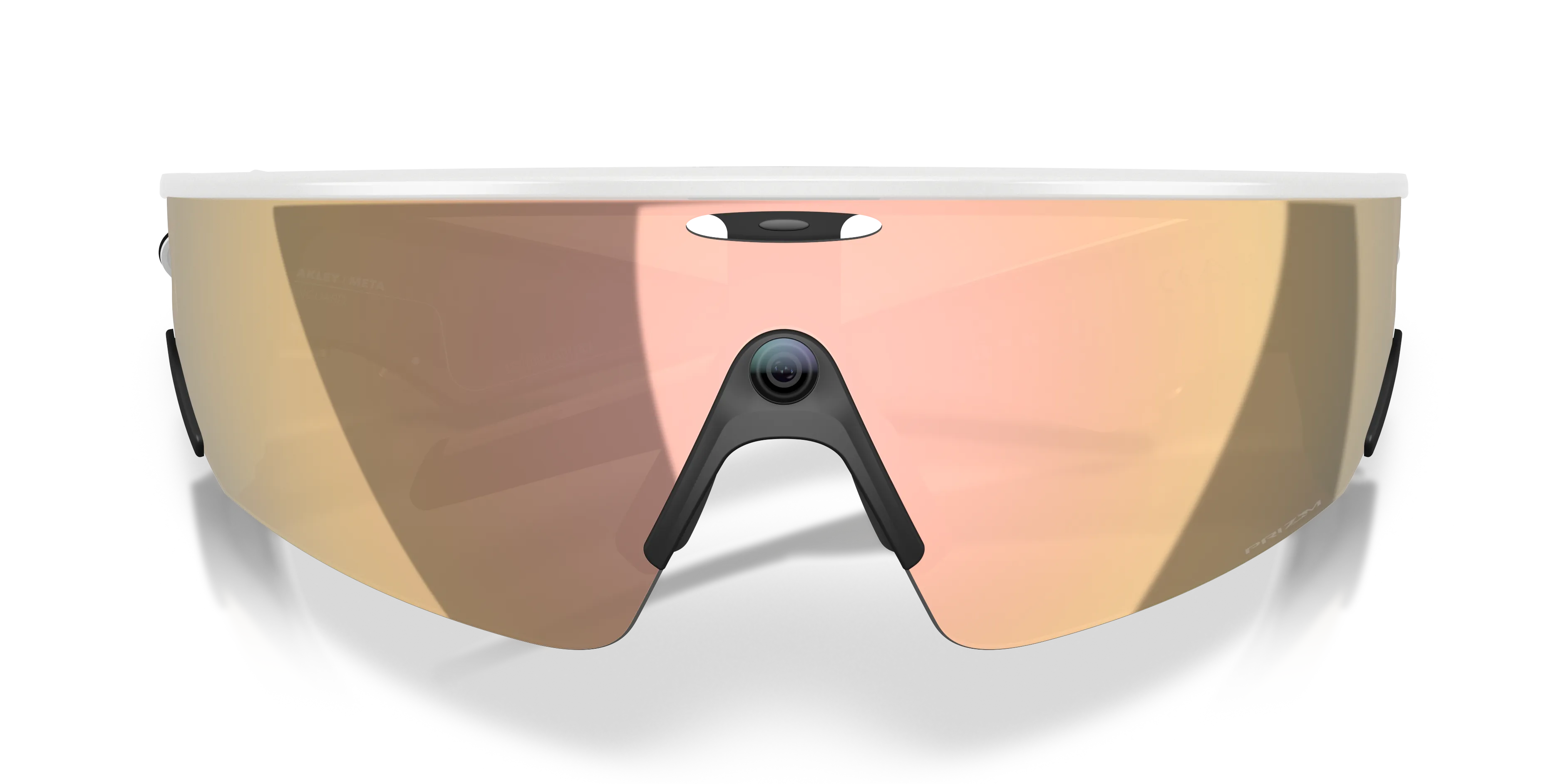 Oakley Meta OW8001 Vanguard 800108 Smart glasses O_Matter Bianco Oro Geometrica Specchiate Prizm - immagine 2