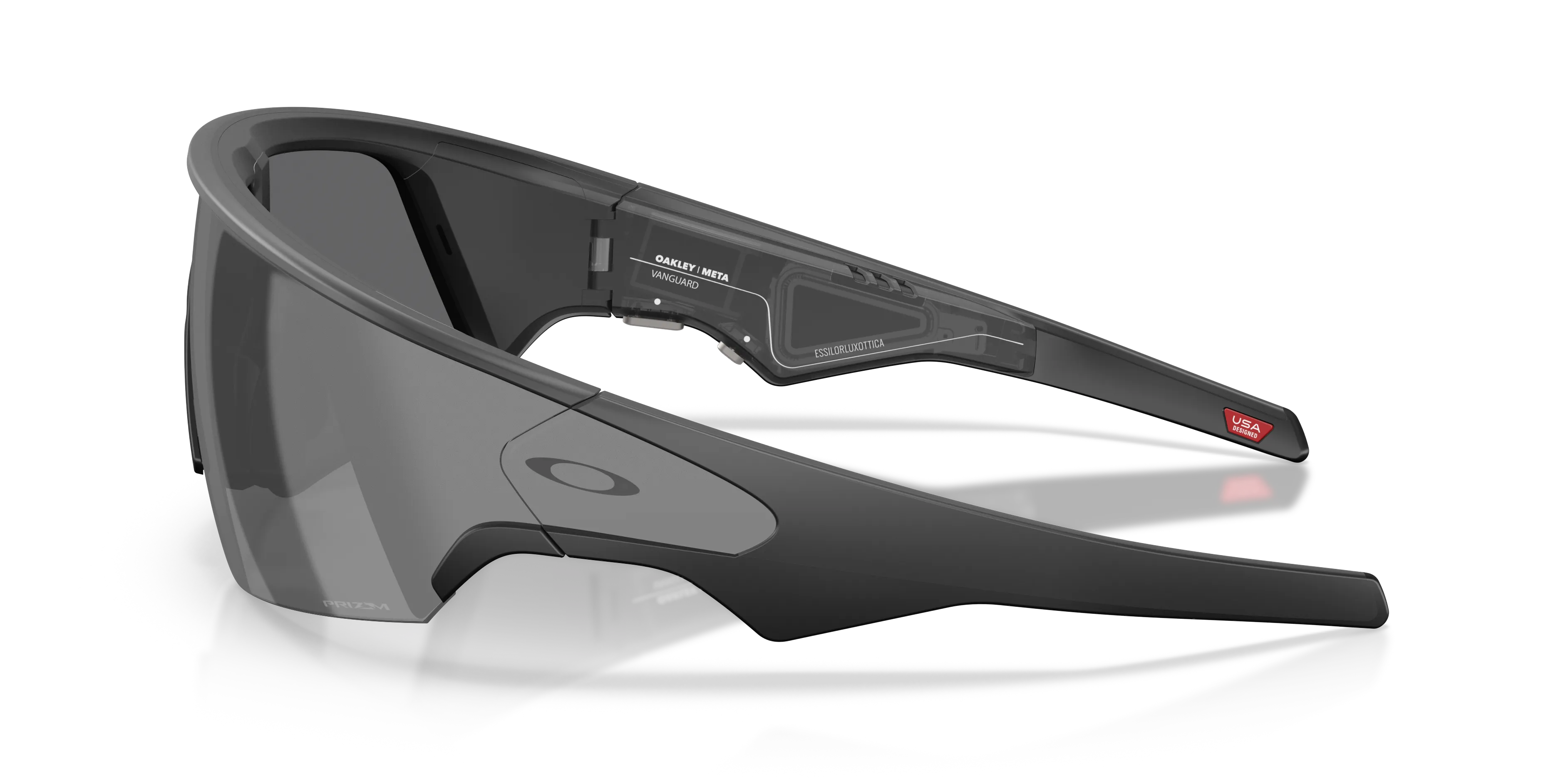 Oakley Meta OW8001 Vanguard 800107 Smart glasses O_Matter Nero Nero Geometrica Specchiate Prizm - immagine 4