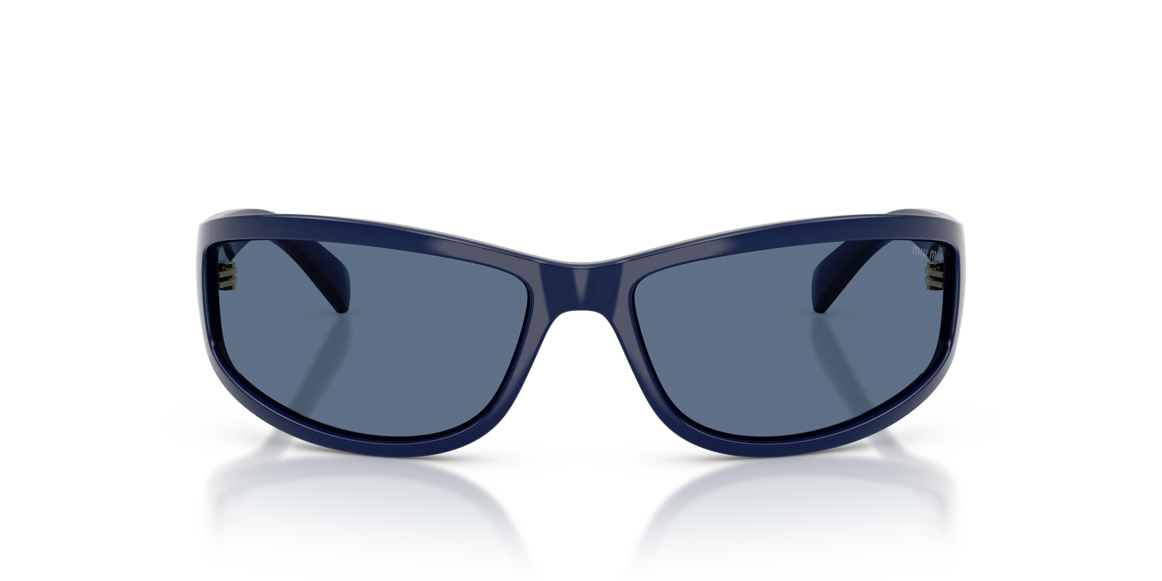 Miu Miu MU C06SU 22N51A Occhiali da sole Acetato Blu Blu Geometrica Normale - immagine 3