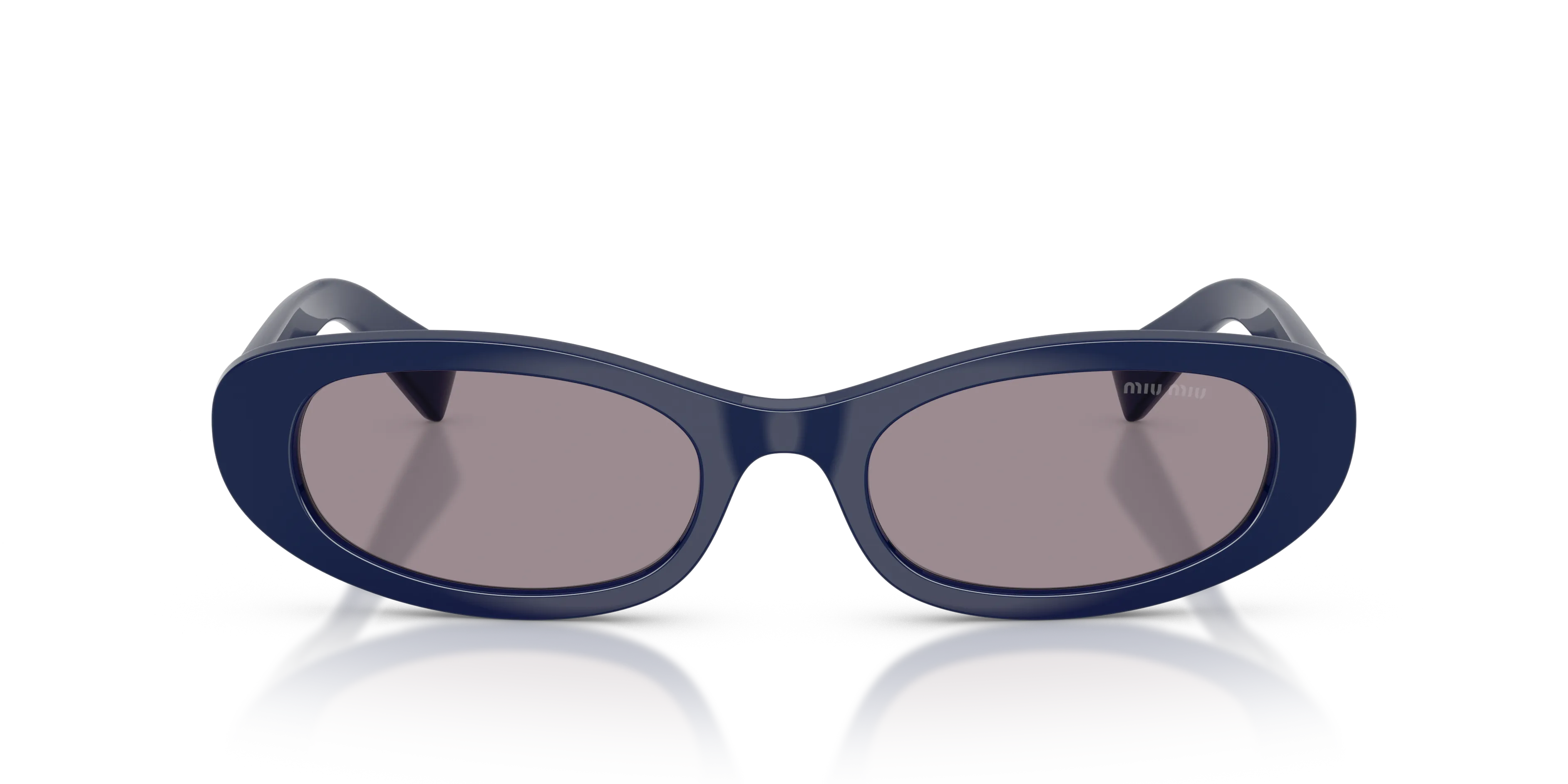 Miu Miu MU C02S 26R11D Occhiali da sole Acetato Blu Viola Rotonda Normale - immagine 3