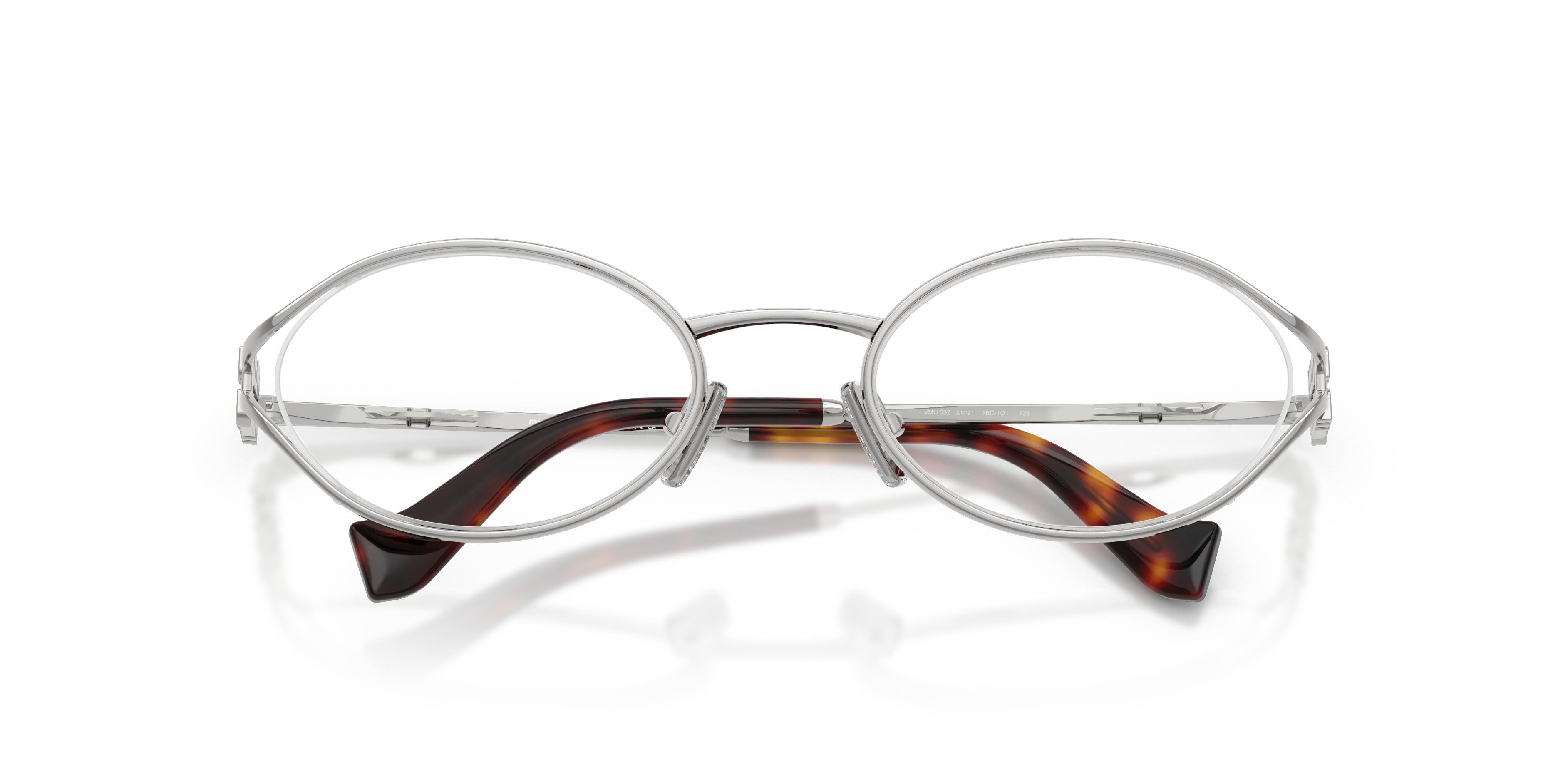 Miu Miu MU 53ZV 1BC1O1 Montature da vista Metallo Argento Trasparente Rotonda Normale - immagine 2