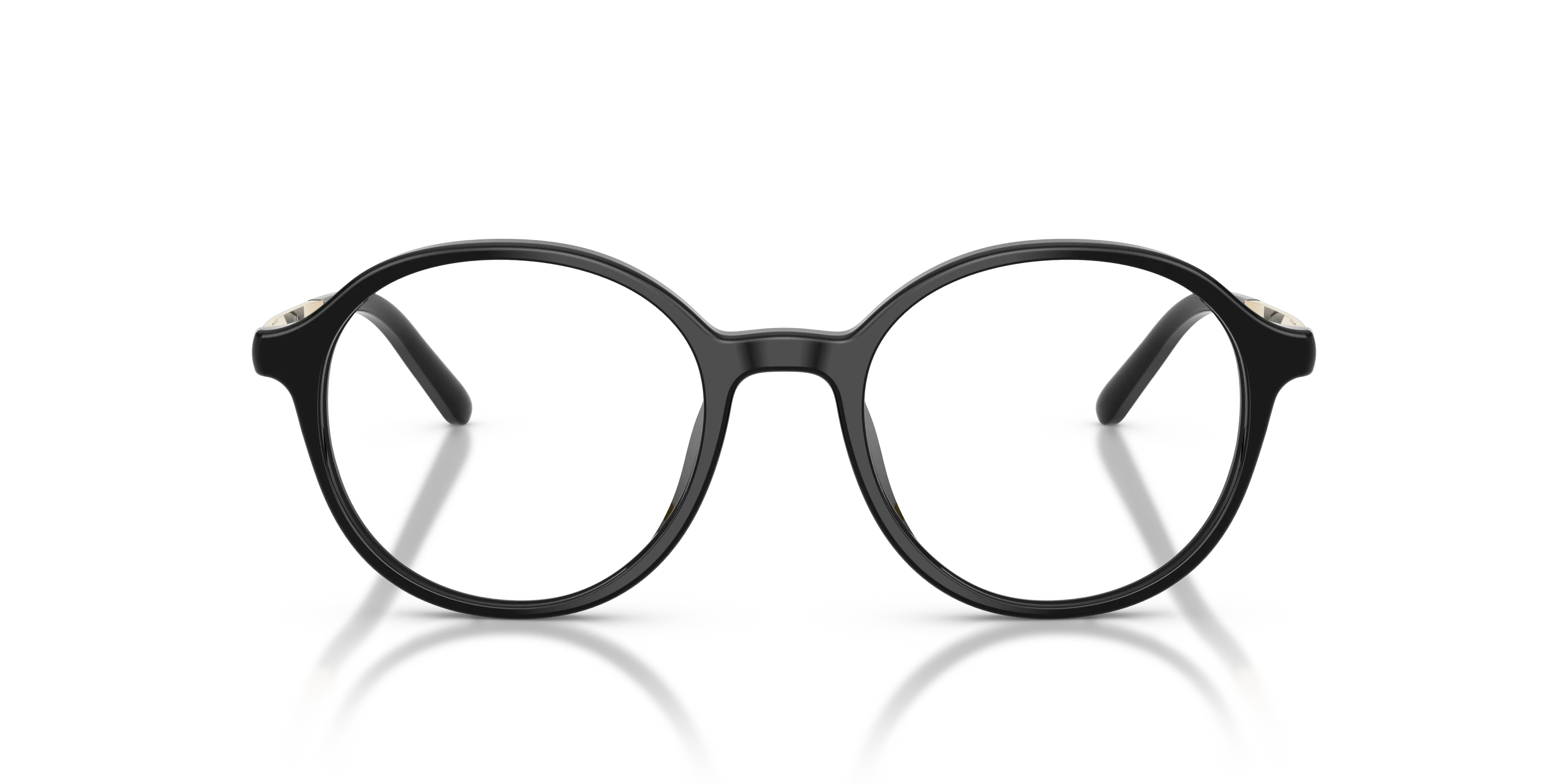 Miu Miu MU 10ZVU 16K1O1 Montature da vista Acetato Nero Trasparente Pantos Normale - immagine 3