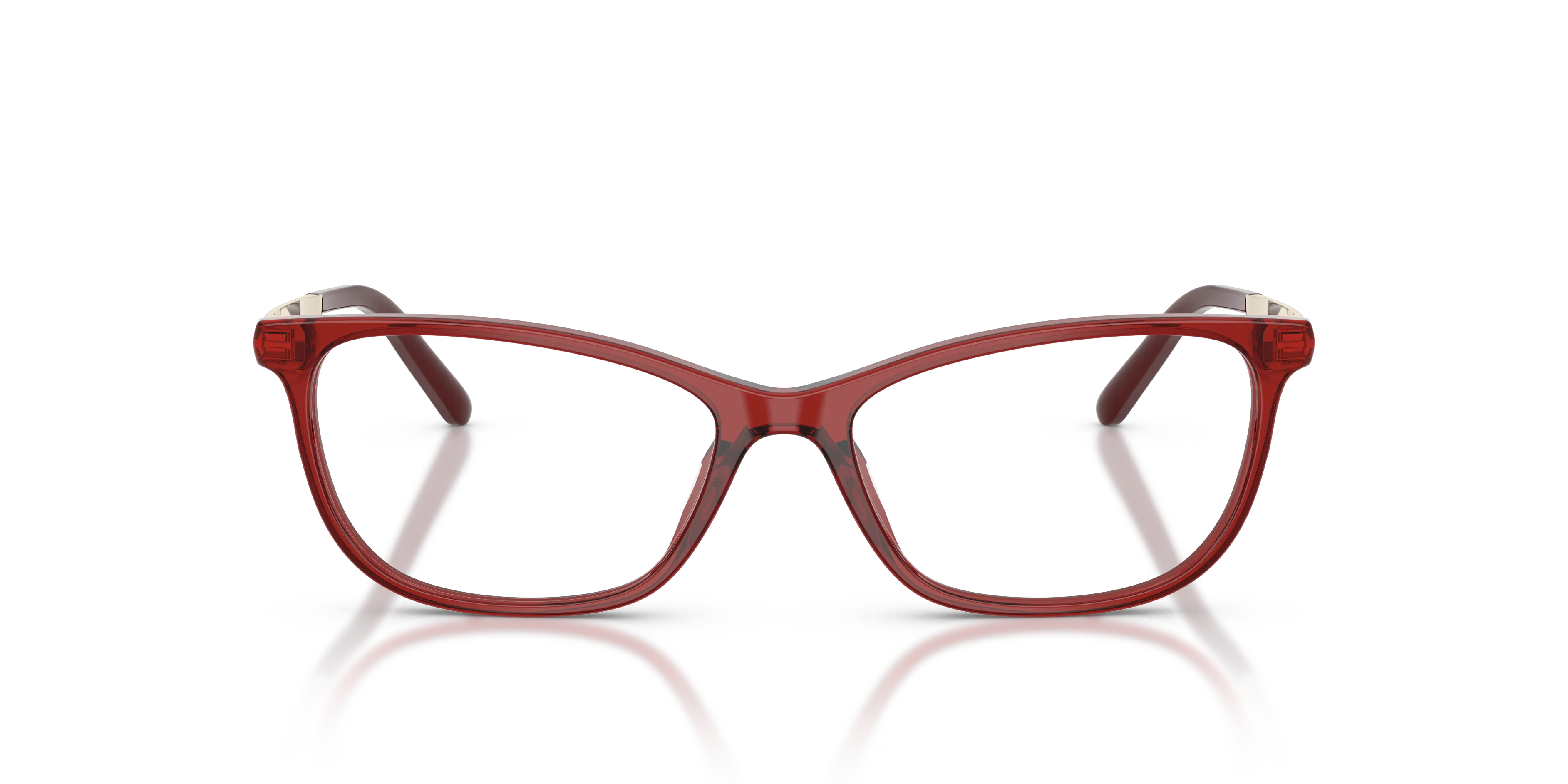 Miu Miu MU 09ZV 28Q1O1 Montature da vista Acetato Rosso Trasparente Cat Eye Normale - immagine 3