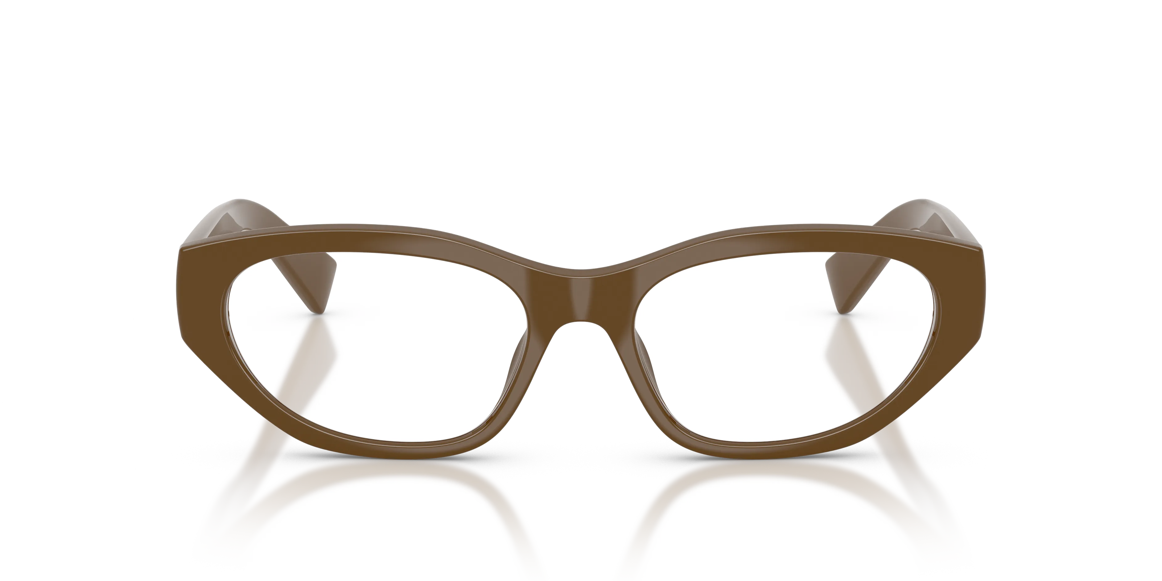 Miu Miu MU 08ZVU 23R1O1 Montature da vista Iniettato Verde Trasparente Geometrica Normale - immagine 3