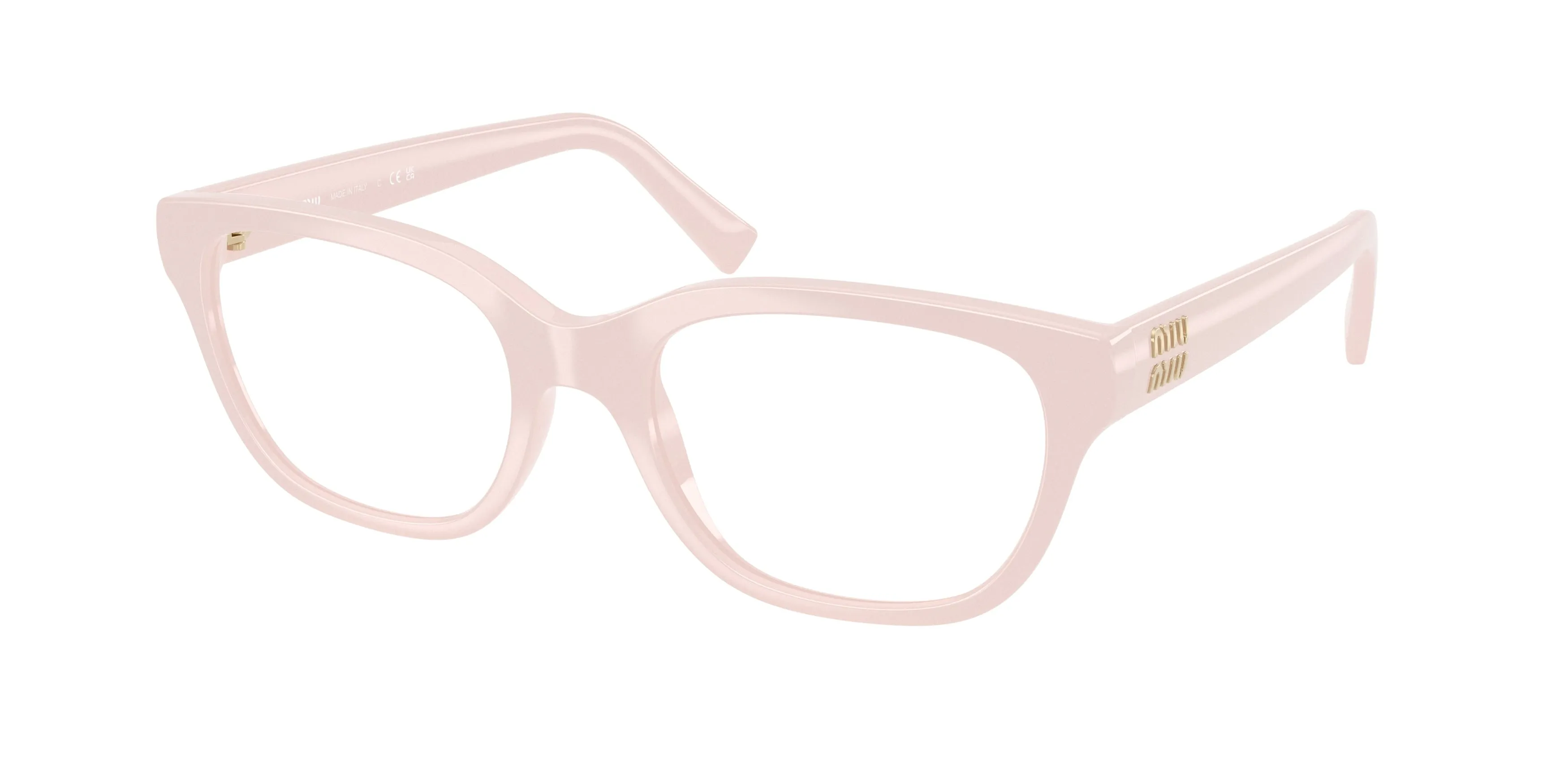 Miu Miu MU 07ZV 28R1O1 Montature da vista Iniettato Rosa Trasparente Squadrata Normale - immagine 1