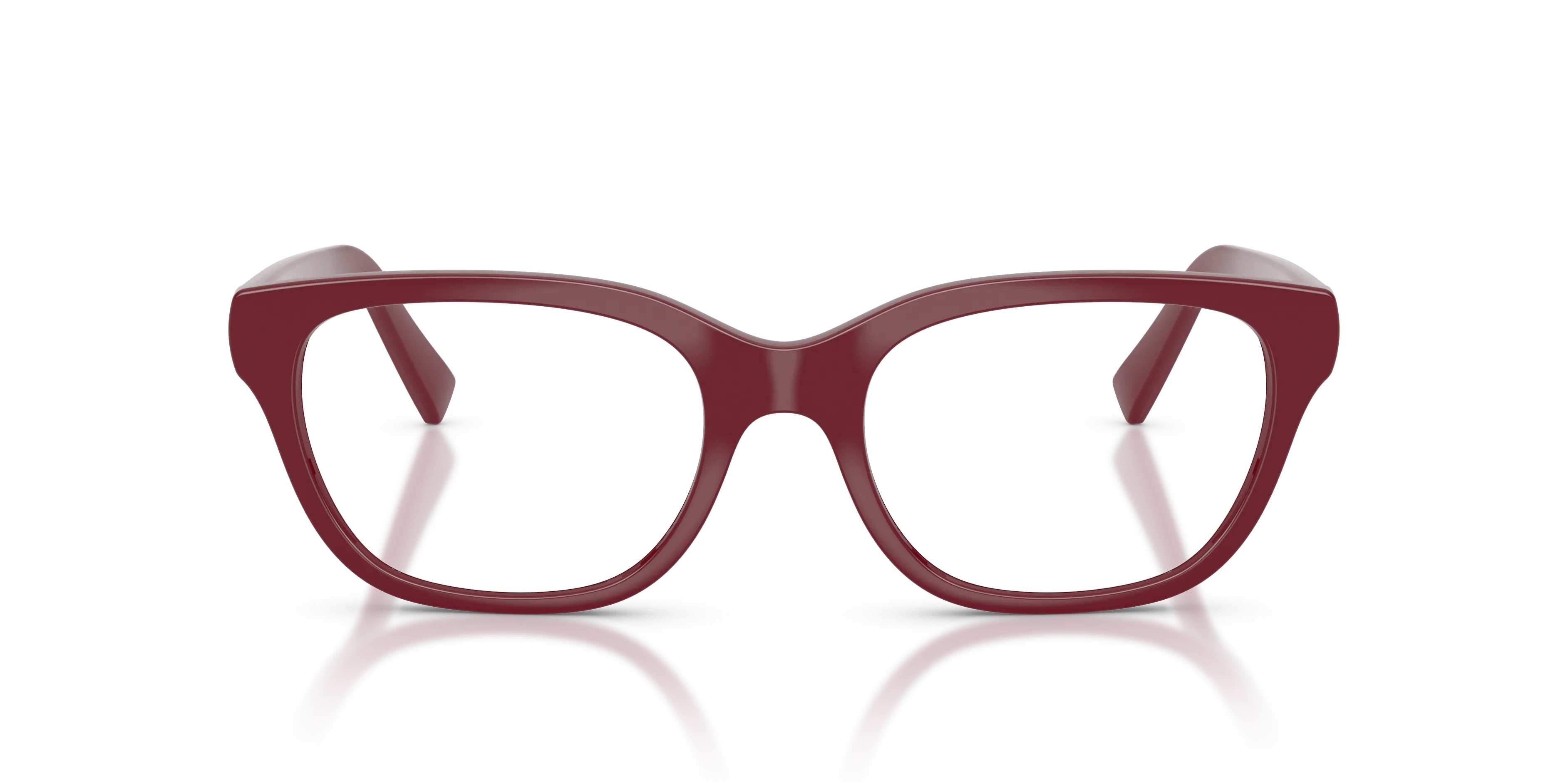 Miu Miu MU 07ZV 25R1O1 Montature da vista Iniettato Rosso Trasparente Squadrata Normale - immagine 3
