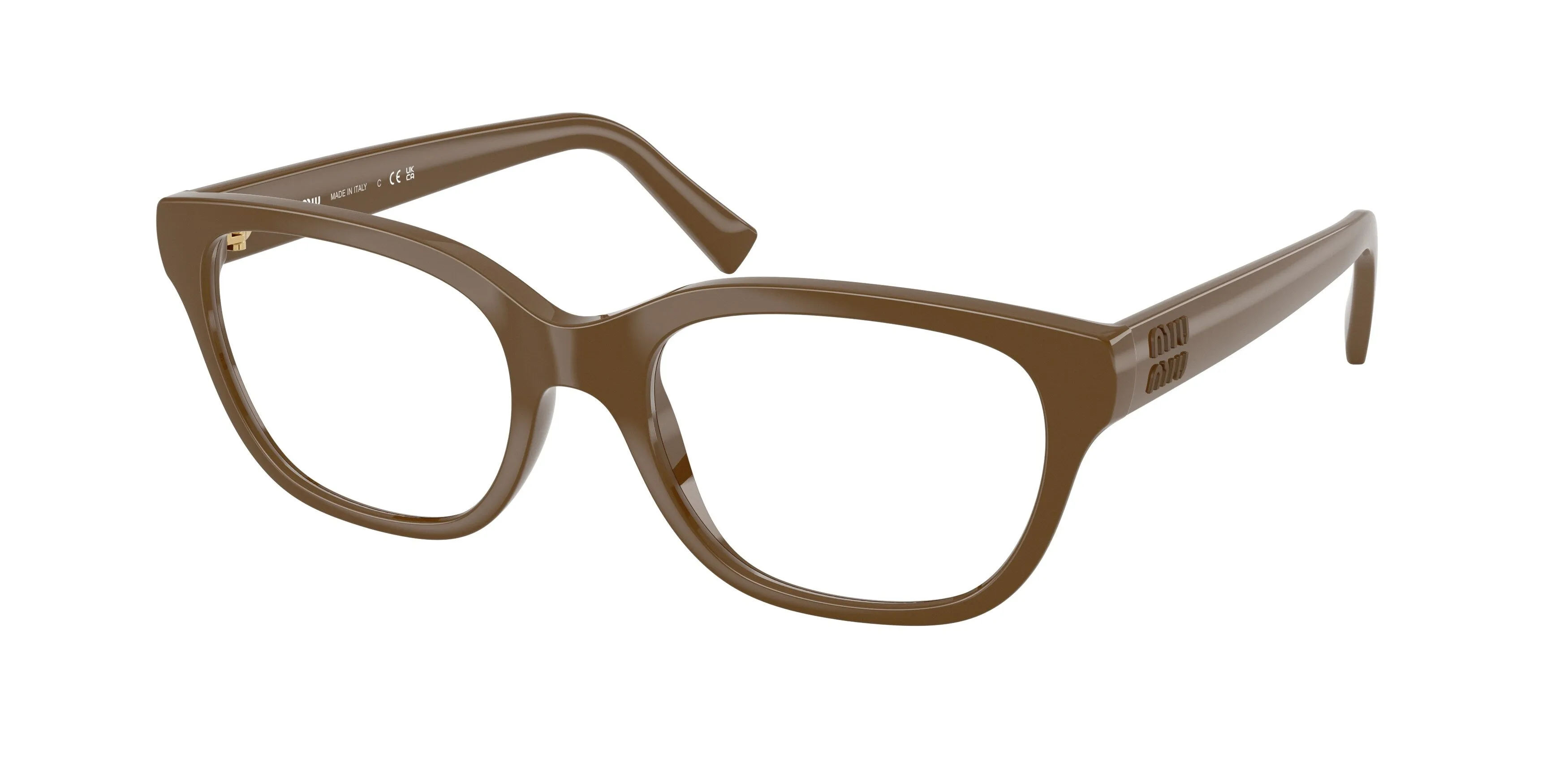 Miu Miu MU 07ZV 23R1O1 Montature da vista Iniettato Verde Trasparente Squadrata Normale - immagine 1