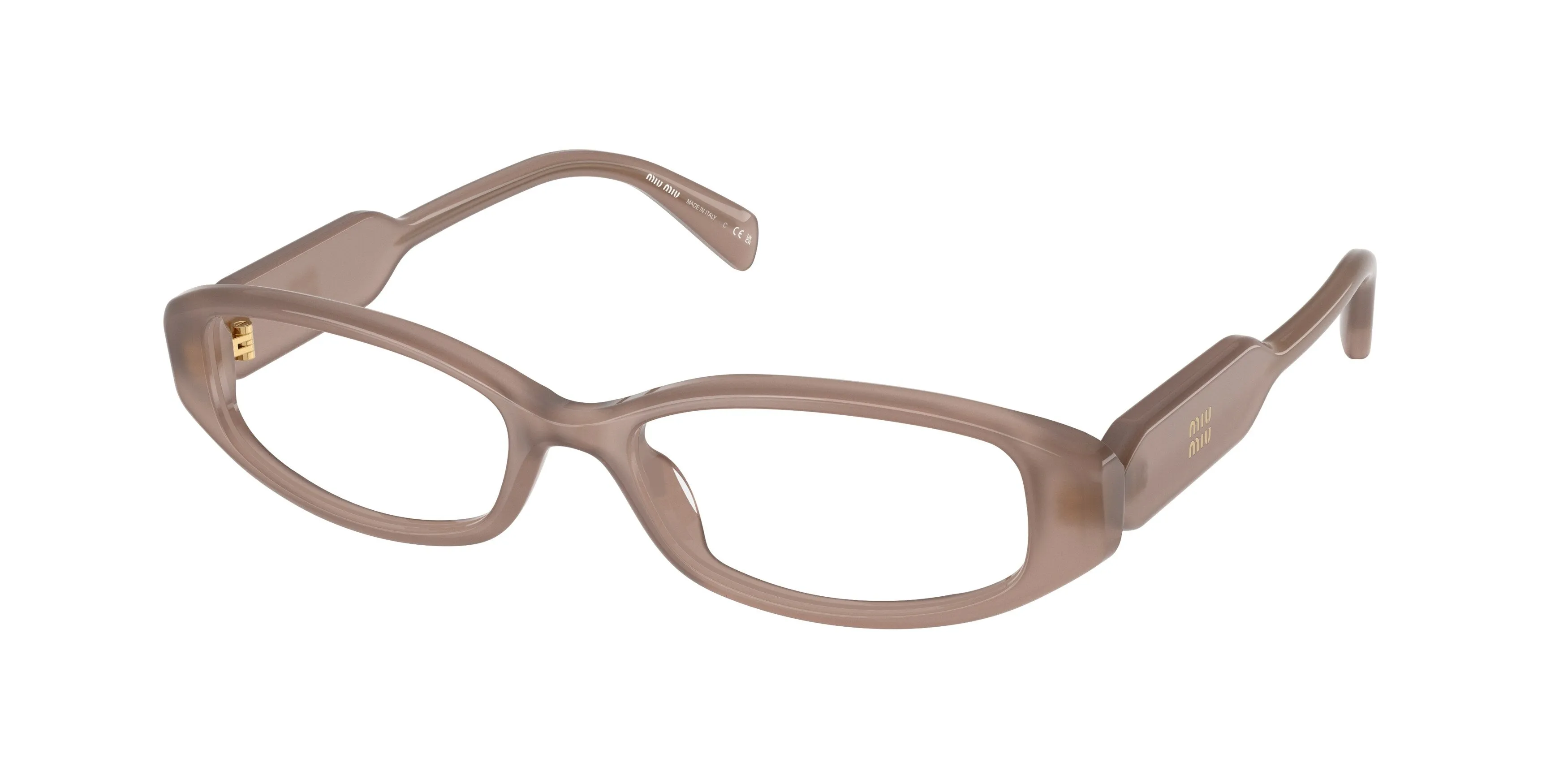 Miu Miu MU 06ZV 28L1O1 Montature da vista Acetato Bianco Trasparente Squadrata Normale - immagine 1