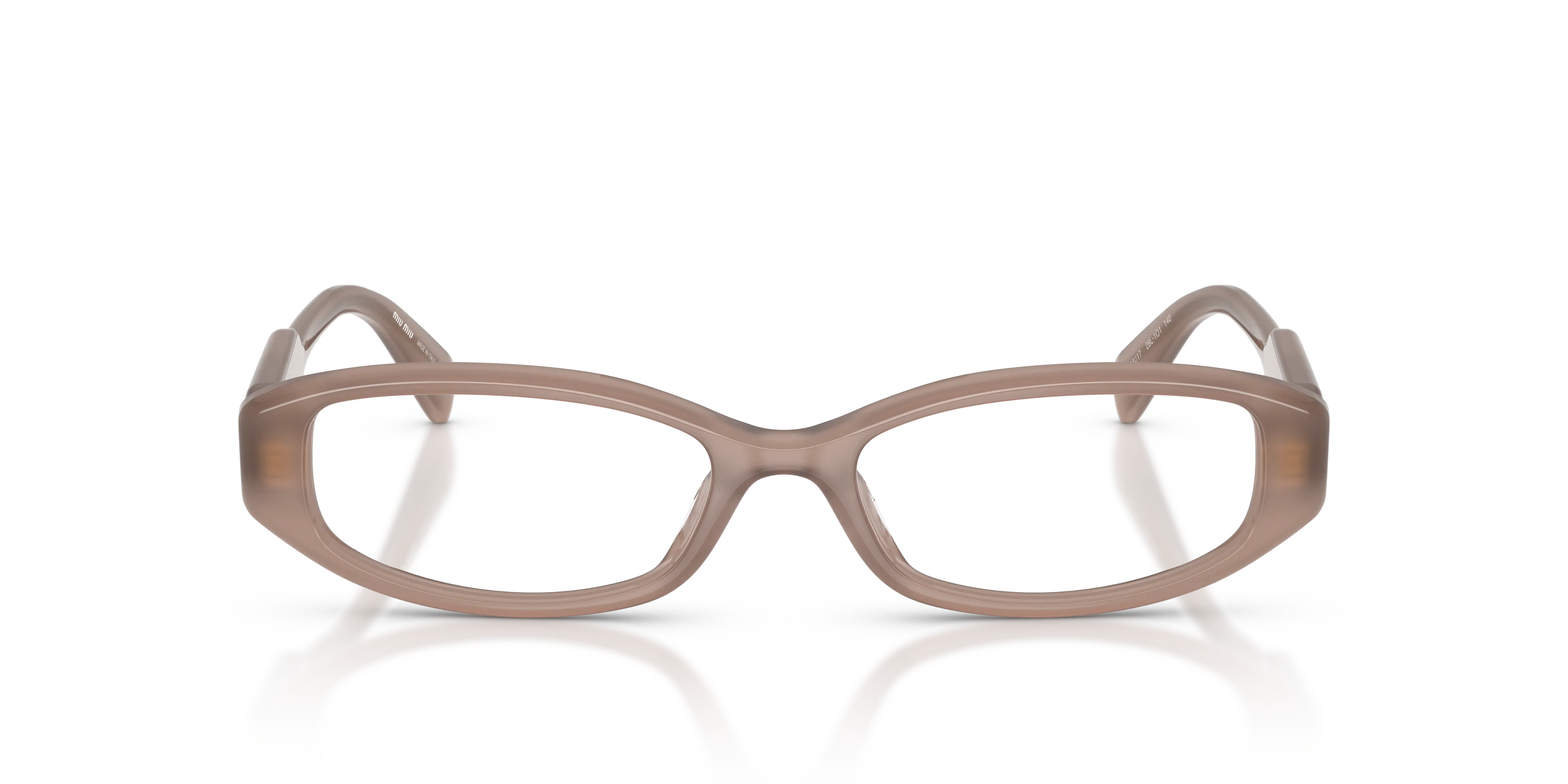 Miu Miu MU 06ZV 28L1O1 Montature da vista Acetato Bianco Trasparente Squadrata Normale - immagine 3