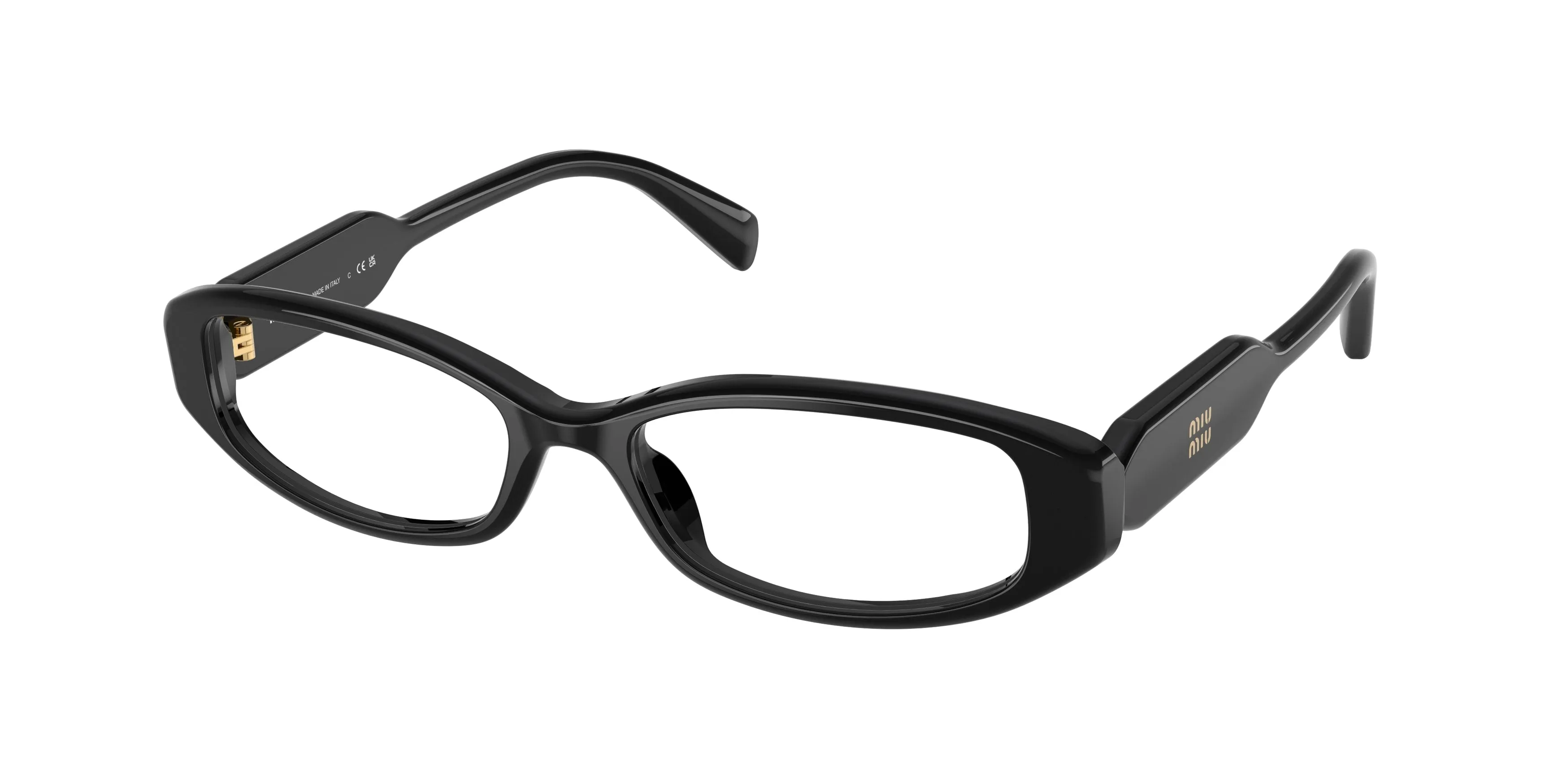 Miu Miu MU 06ZV 16K1O1 Montature da vista Acetato Nero Trasparente Squadrata Normale - immagine 1