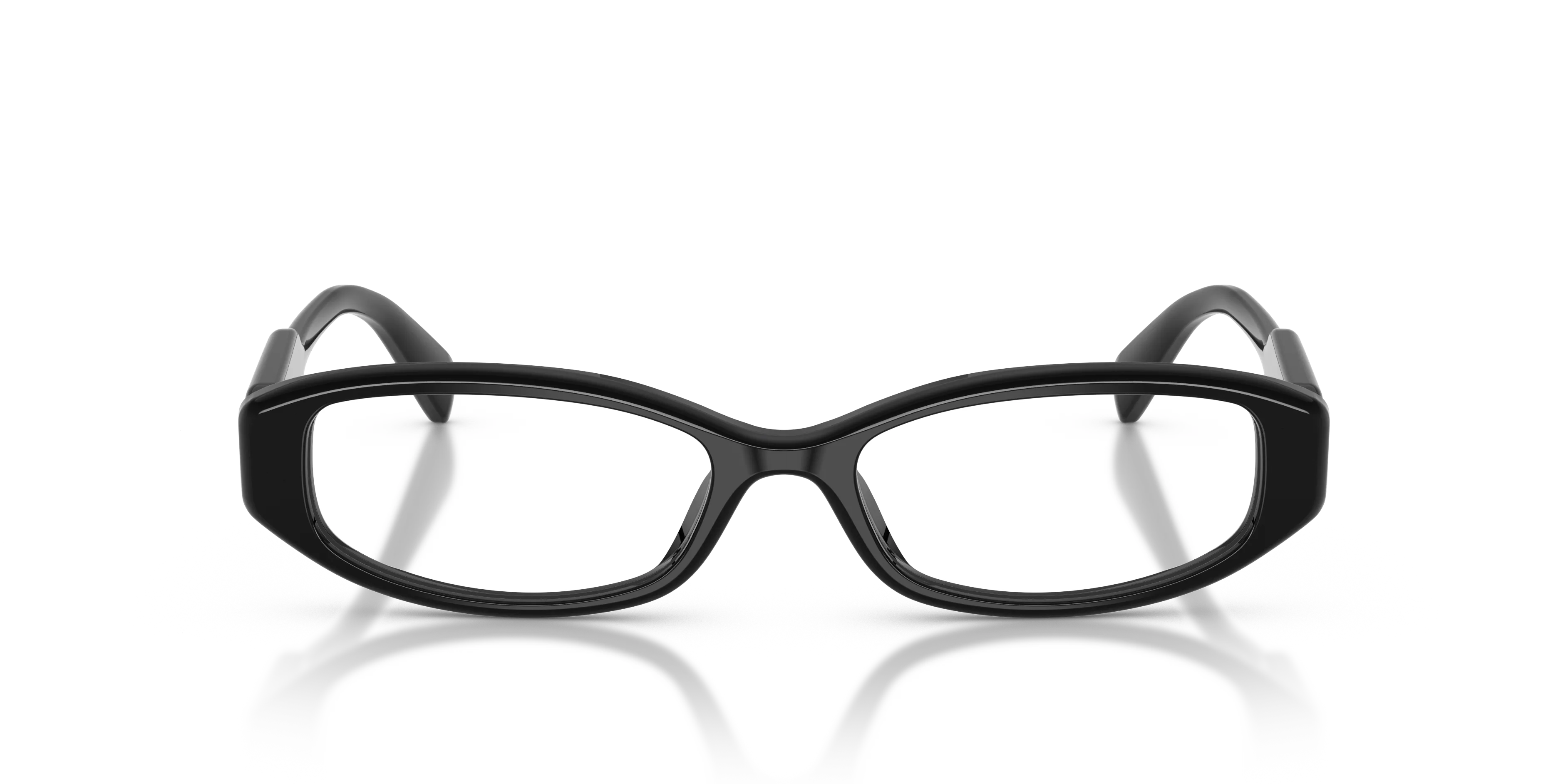 Miu Miu MU 06ZV 16K1O1 Montature da vista Acetato Nero Trasparente Squadrata Normale - immagine 3
