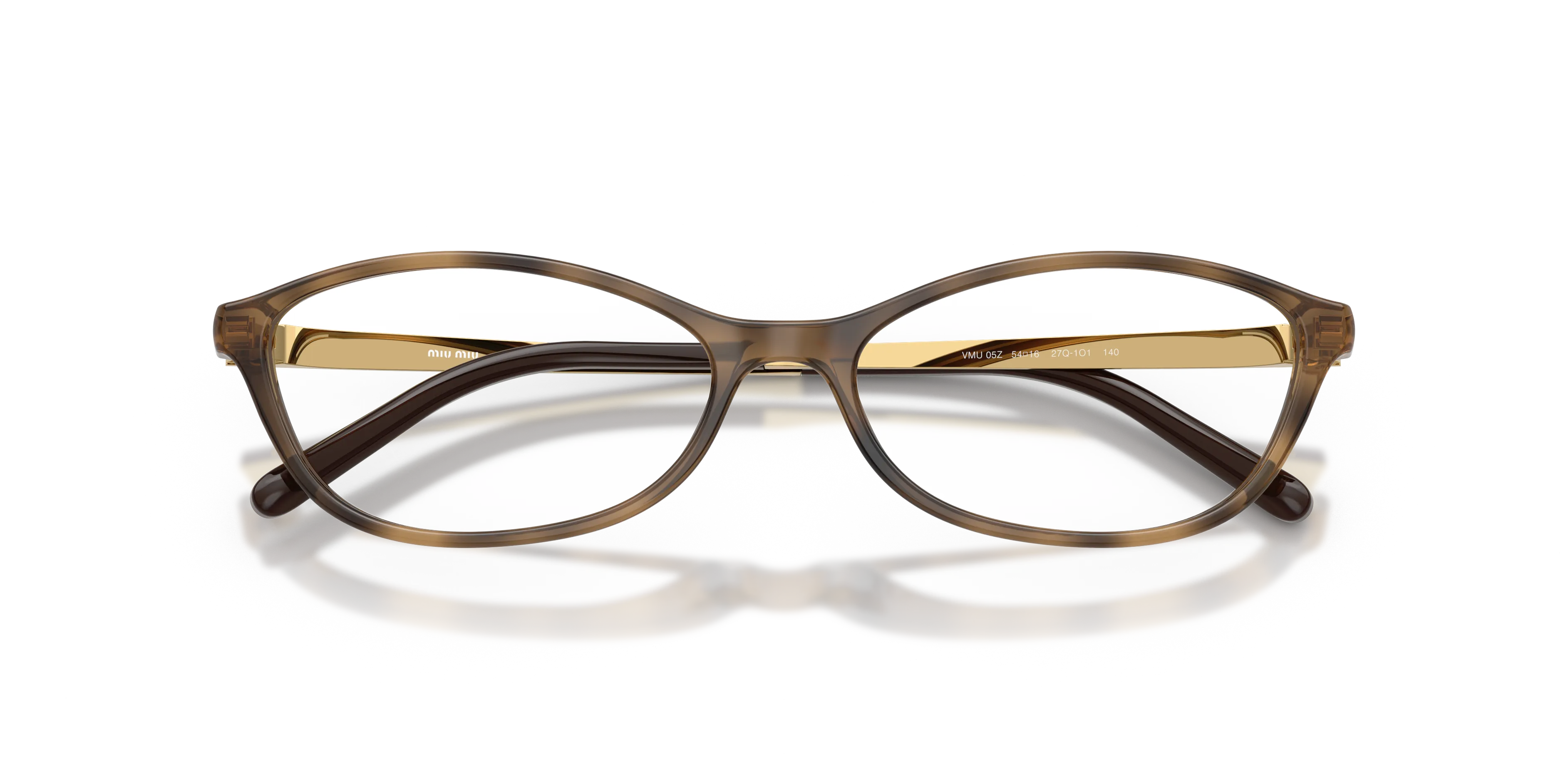 Miu Miu MU 05ZV 27Q1O1 Montature da vista Acetato Tartaruga Trasparente Rotonda Normale - immagine 2
