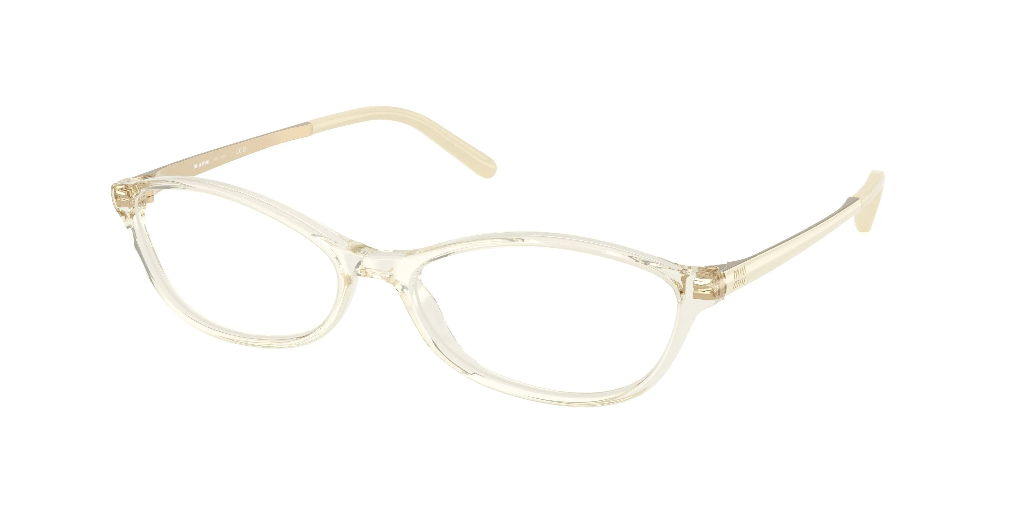 Miu Miu MU 05ZV 12X1O1 Montature da vista Acetato Tartaruga Trasparente Rotonda Normale - immagine 1