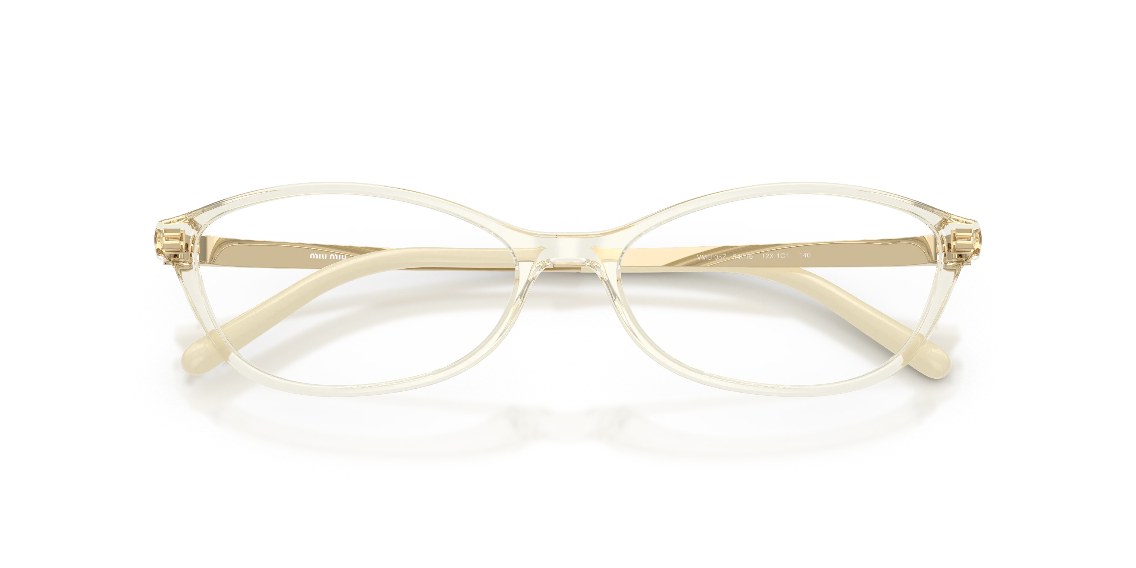 Miu Miu MU 05ZV 12X1O1 Montature da vista Acetato Tartaruga Trasparente Rotonda Normale - immagine 2