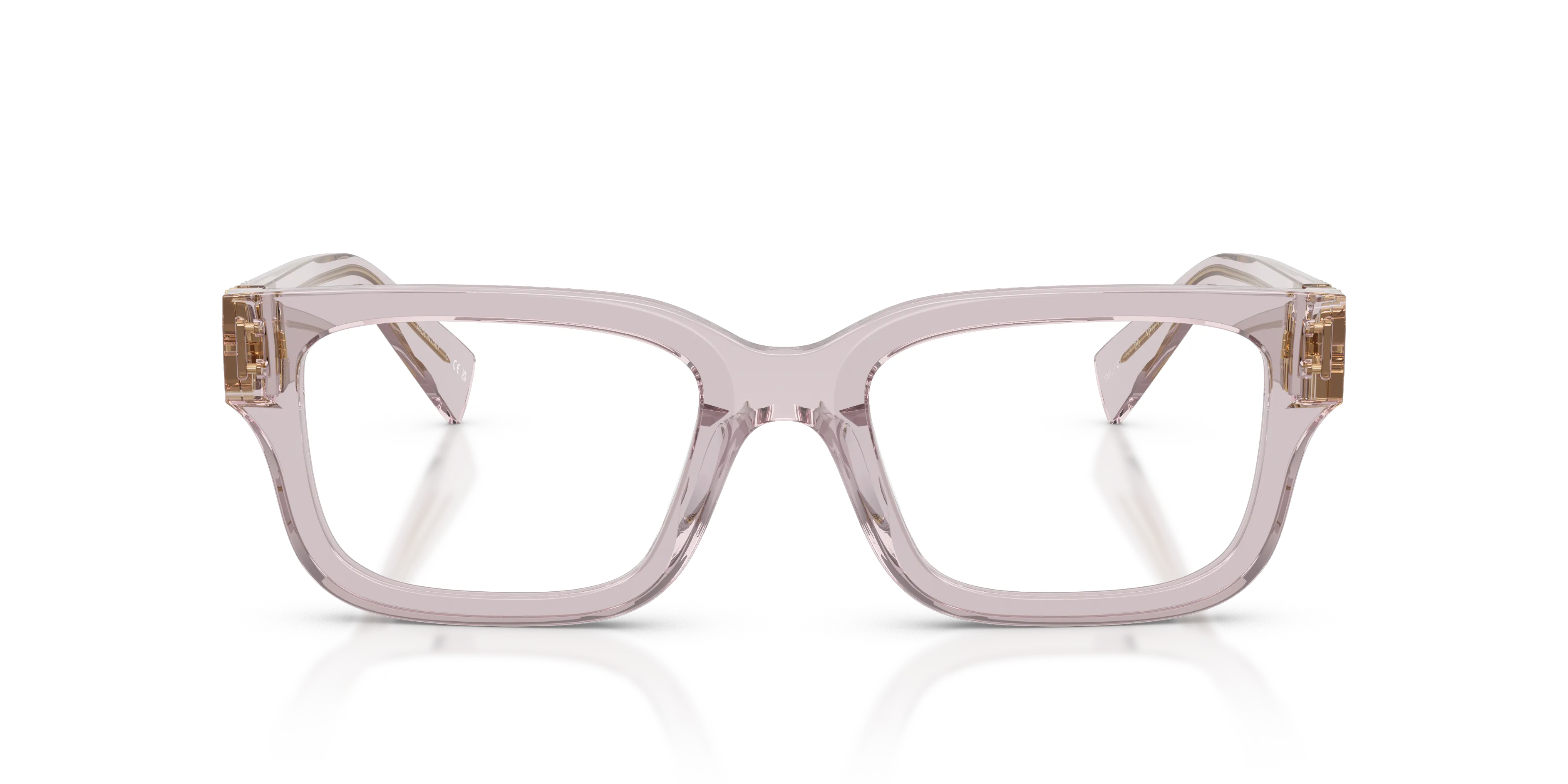Miu Miu MU 02YV 12W1O1 Montature da vista Acetato Viola Trasparente Squadrata Normale - immagine 3