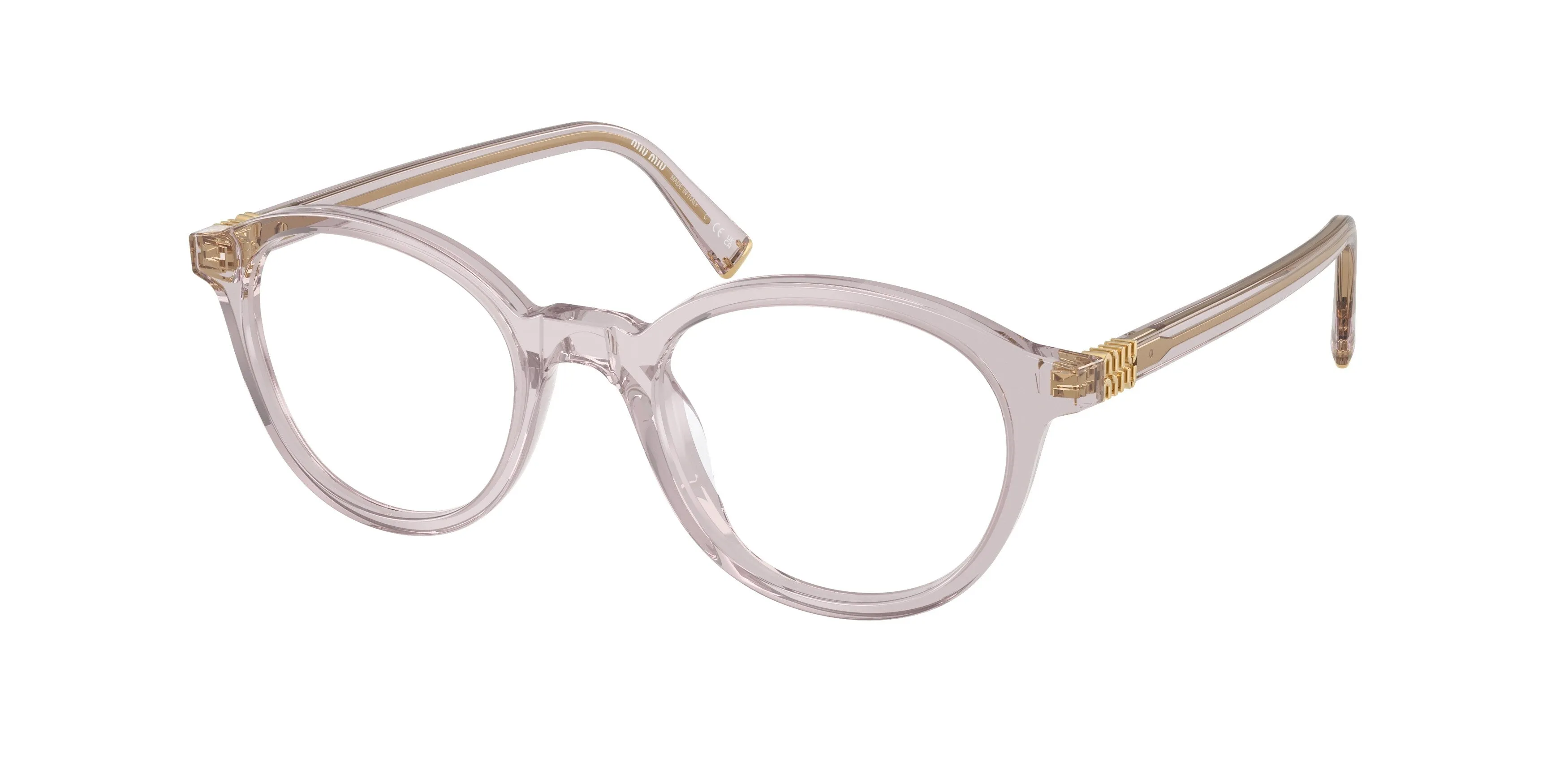 Miu Miu MU 02WV 12W1O1 Montature da vista Acetato Viola Trasparente Rotonda Normale - immagine 1
