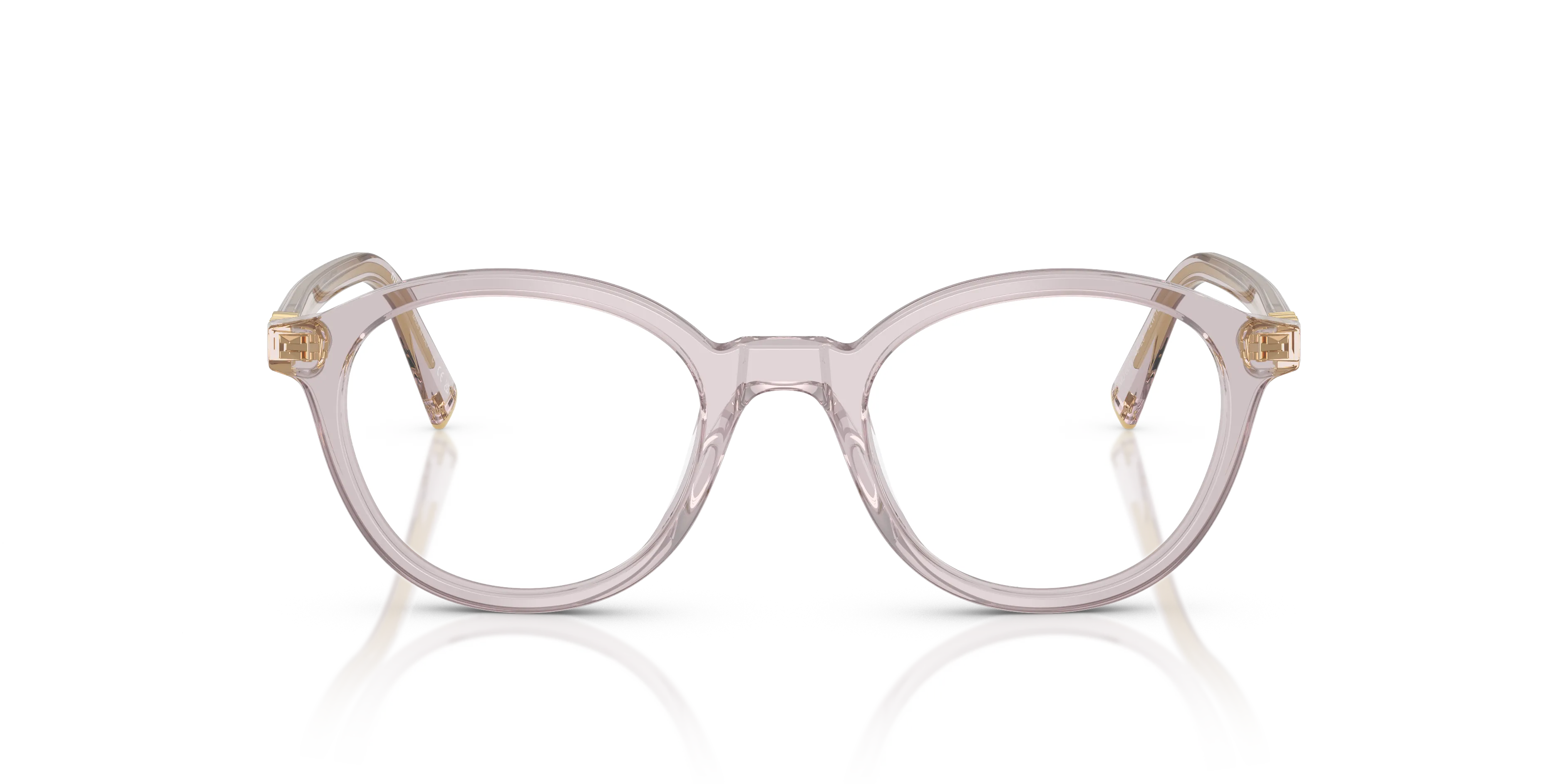 Miu Miu MU 02WV 12W1O1 Montature da vista Acetato Viola Trasparente Rotonda Normale - immagine 3