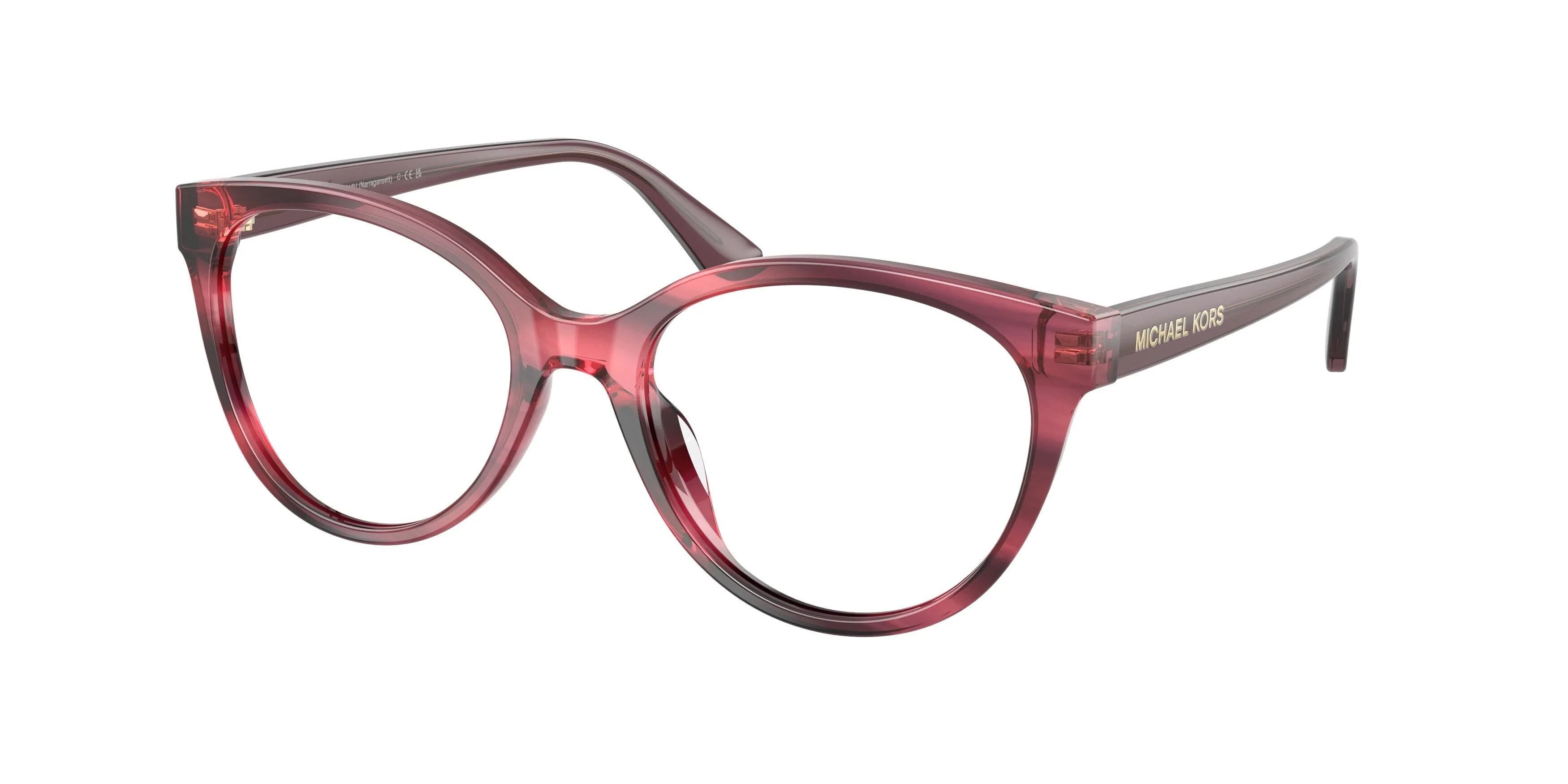 Michael Kors MK4213U NARRAGANSETT 4053 Montature da vista Acetato Viola Trasparente Rotonda Normale - immagine 1