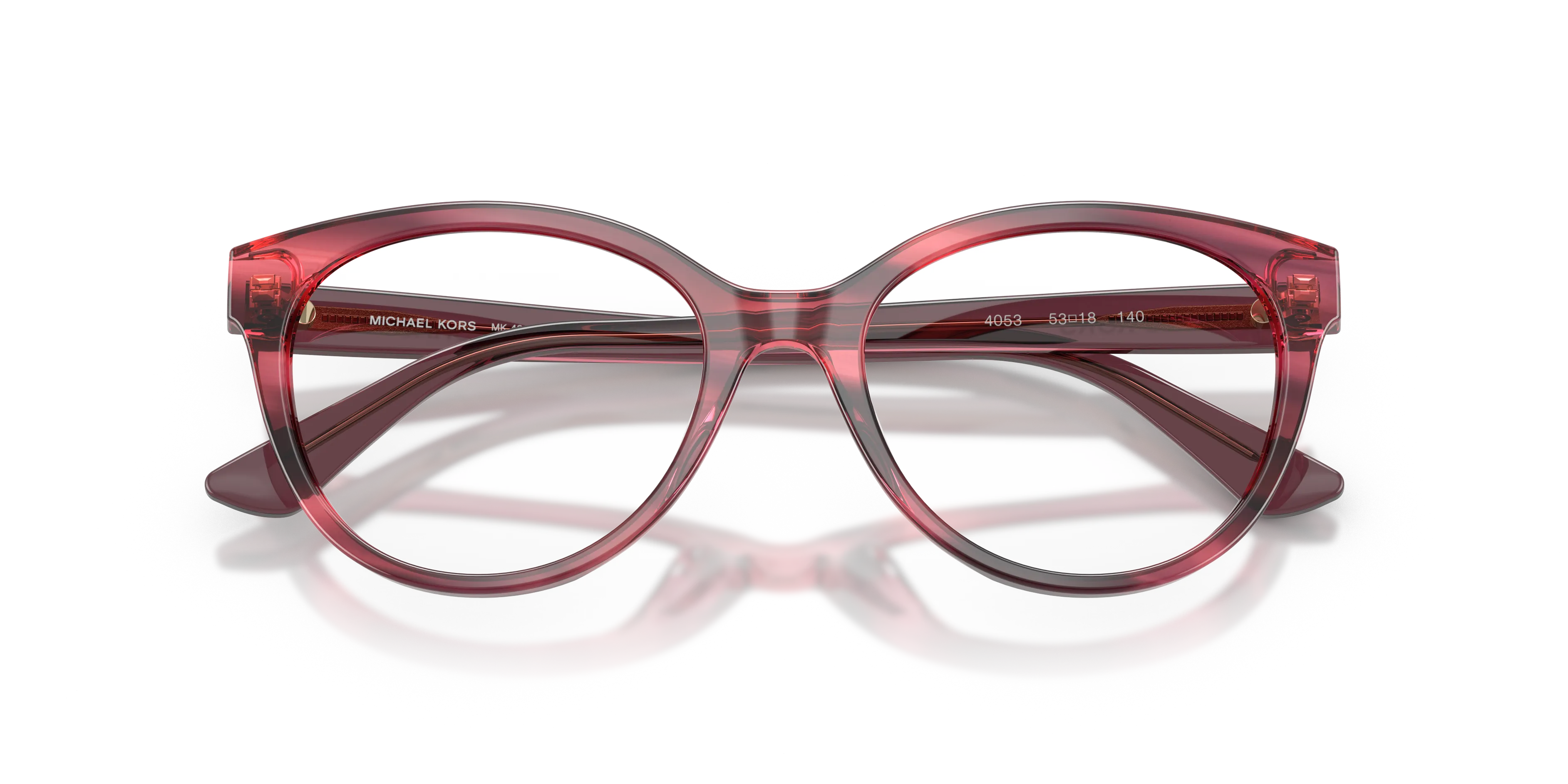 Michael Kors MK4213U NARRAGANSETT 4053 Montature da vista Acetato Viola Trasparente Rotonda Normale - immagine 2