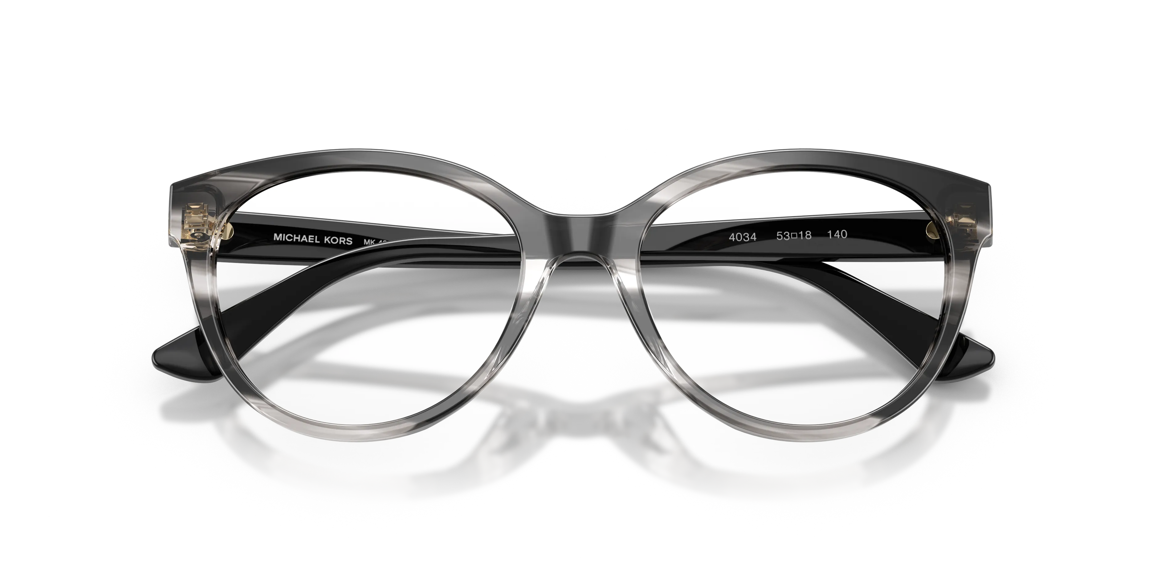 Michael Kors MK4213U NARRAGANSETT 4034 Montature da vista Acetato Nero Trasparente Rotonda Normale - immagine 2