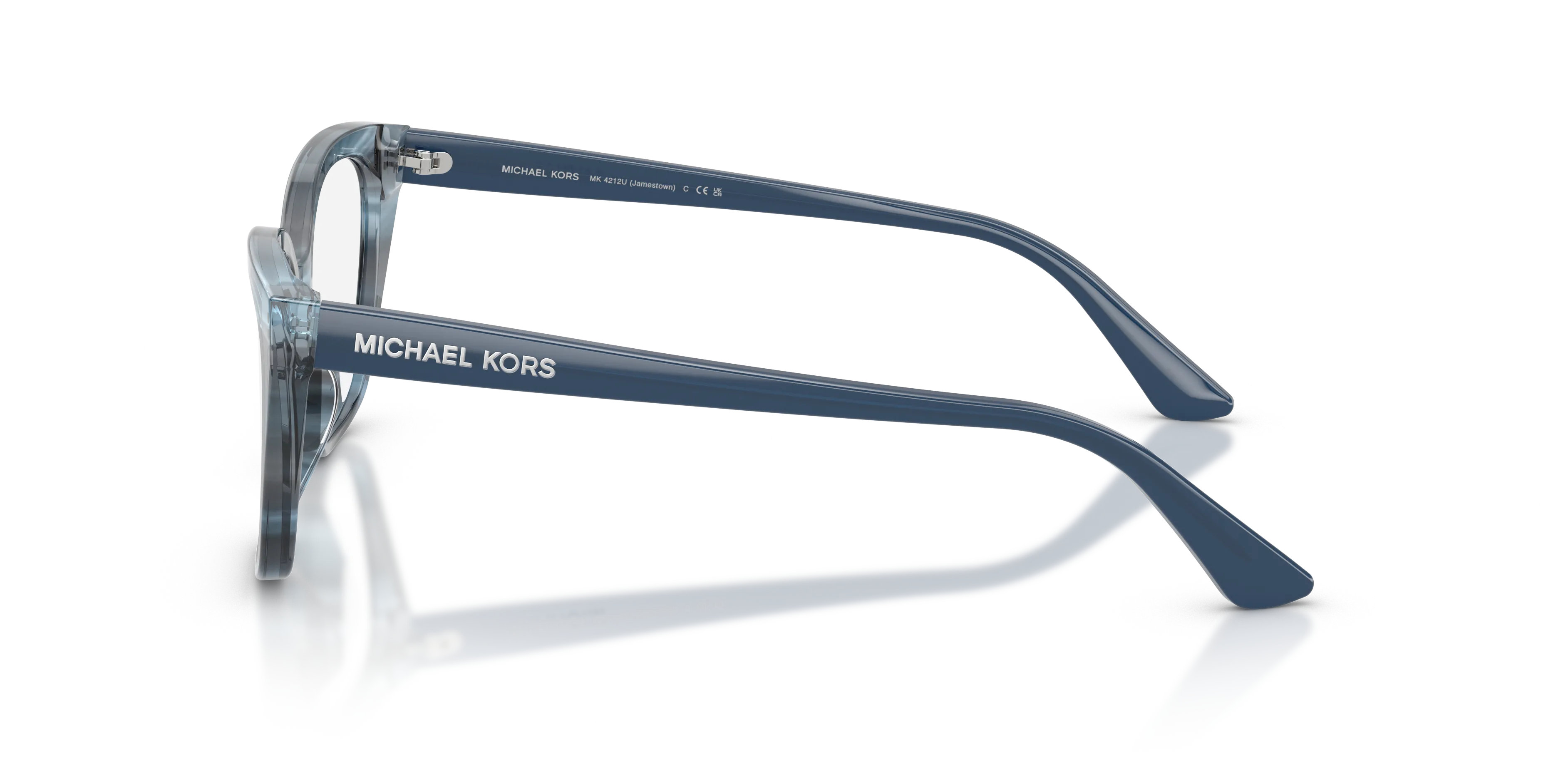 Michael Kors MK4212U JAMESTOWN 4054 Montature da vista Acetato Blu Trasparente Squadrata Normale - immagine 4
