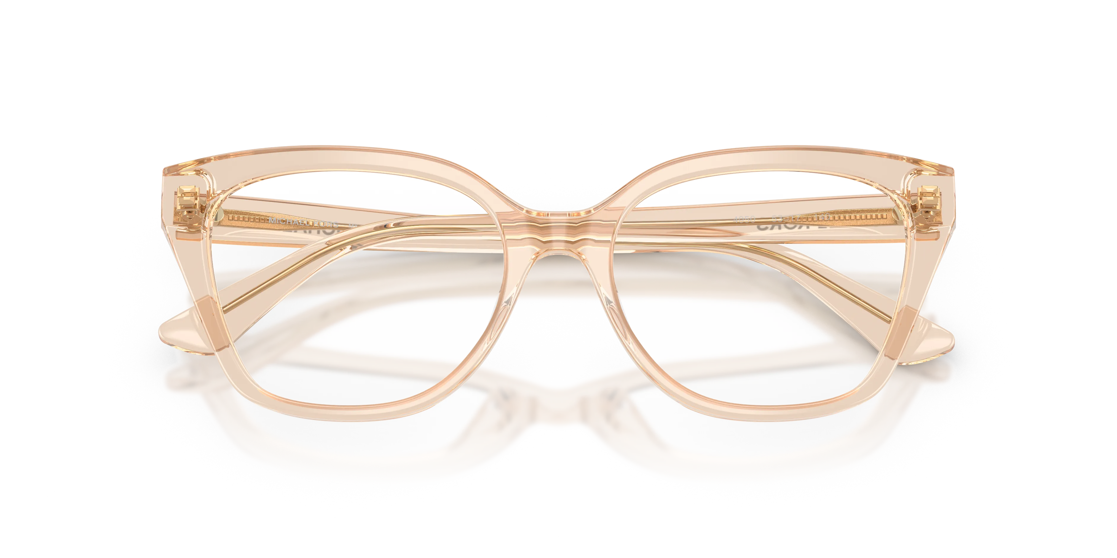 Michael Kors MK4212U JAMESTOWN 4050 Montature da vista Acetato Beige Trasparente Squadrata Normale - immagine 2