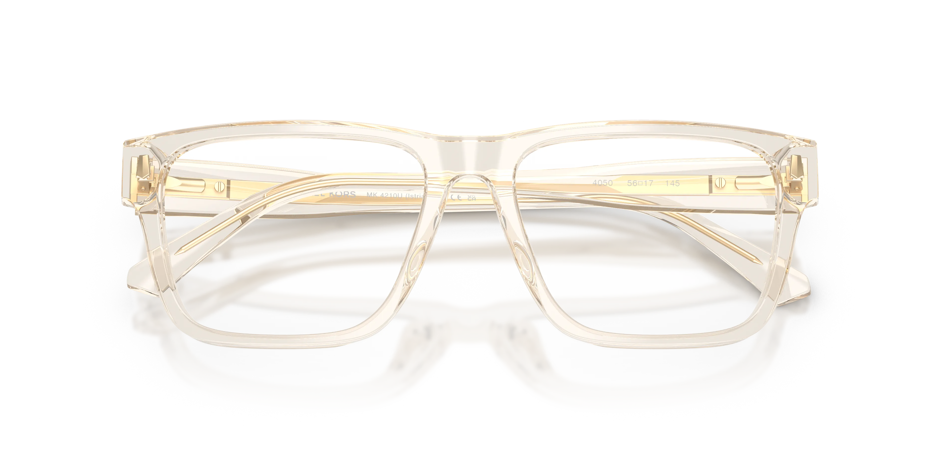 Michael Kors MK4210U ISTRIA 4050 Montature da vista Acetato Beige Trasparente Squadrata Normale - immagine 2