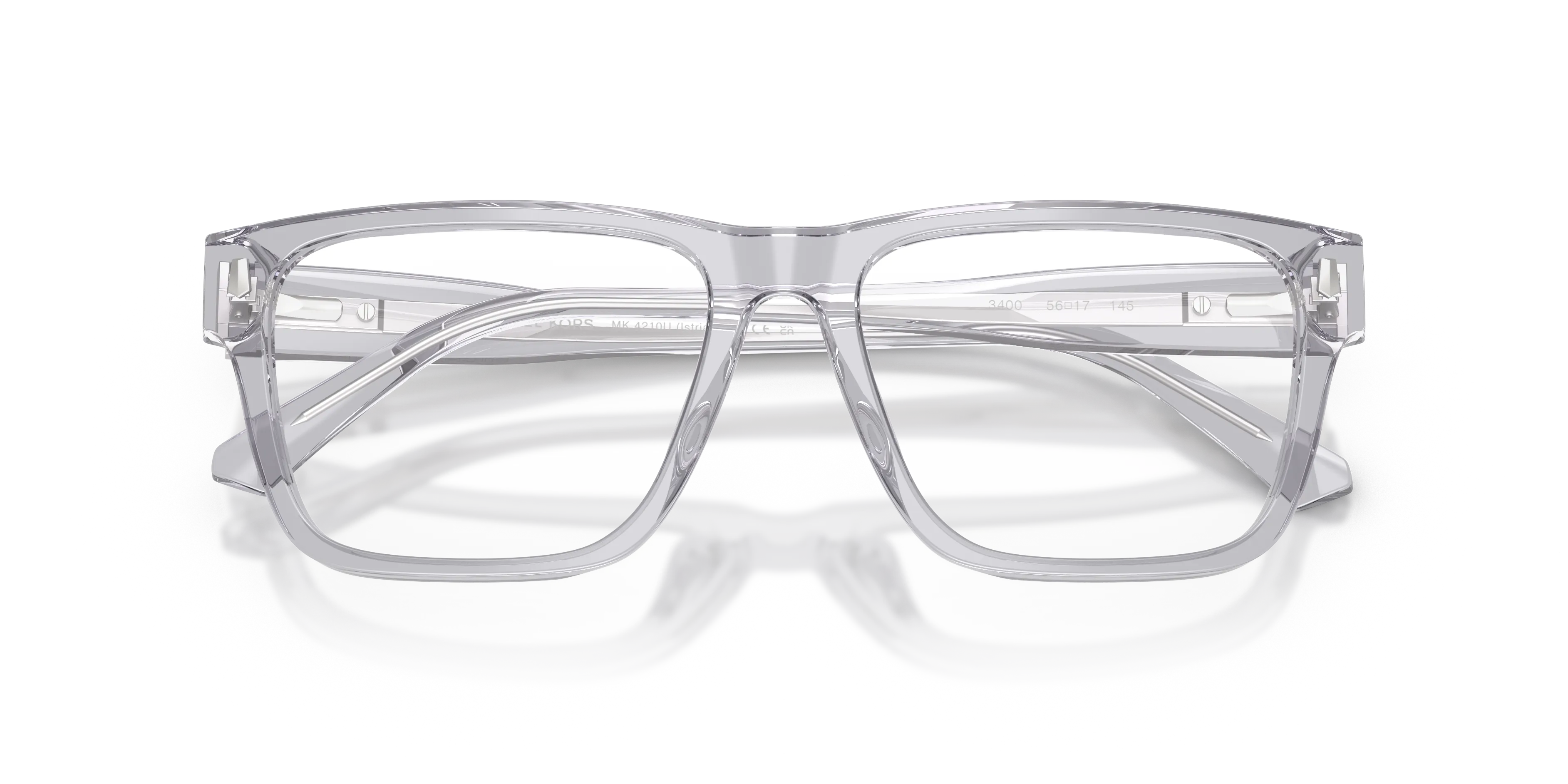Michael Kors MK4210U ISTRIA 3400 Montature da vista Acetato Grigio Trasparente Squadrata Normale - immagine 2