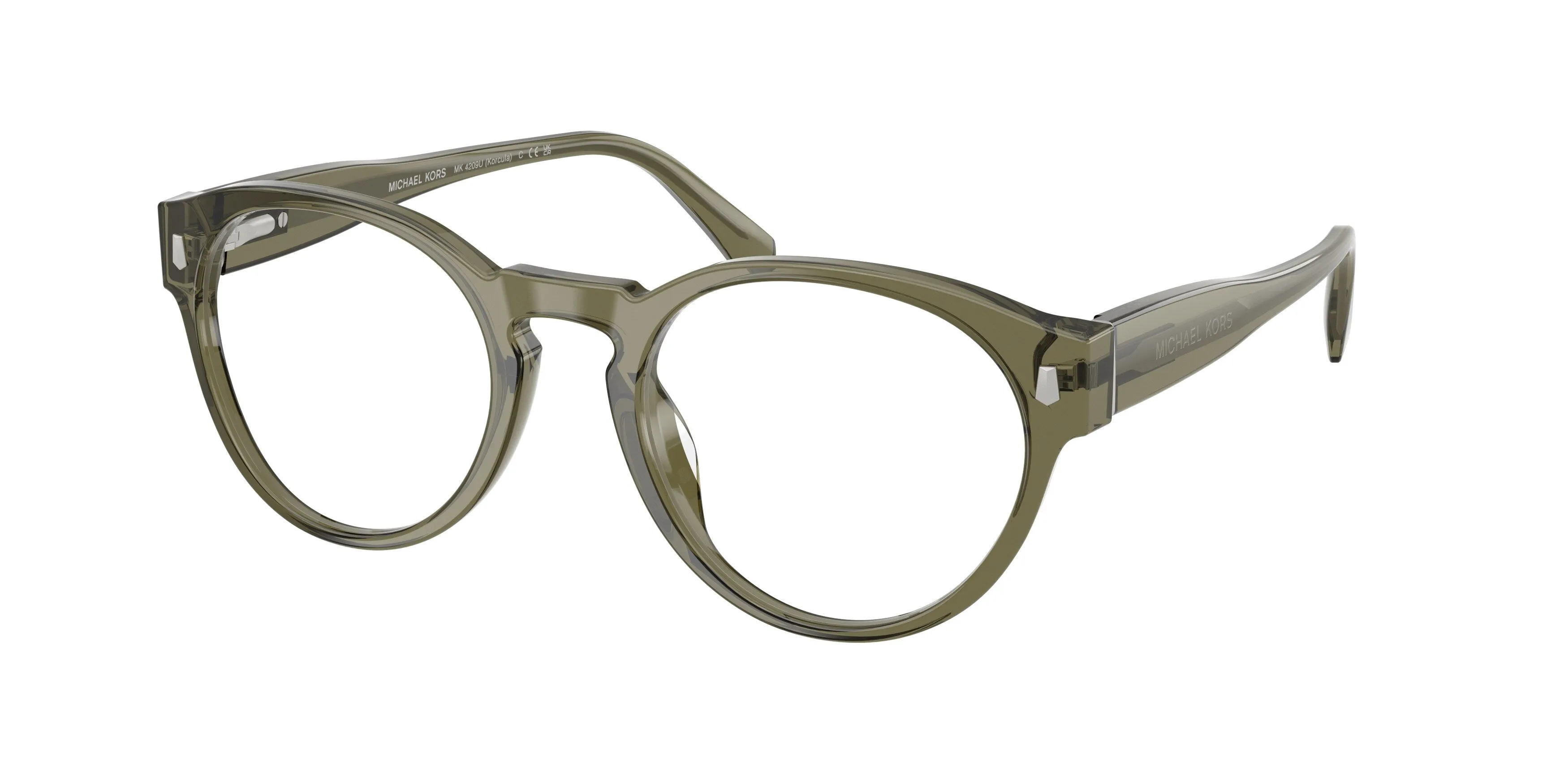 Michael Kors MK4209U KORCULA 4012 Montature da vista Acetato Verde Trasparente Rotonda Normale - immagine 1