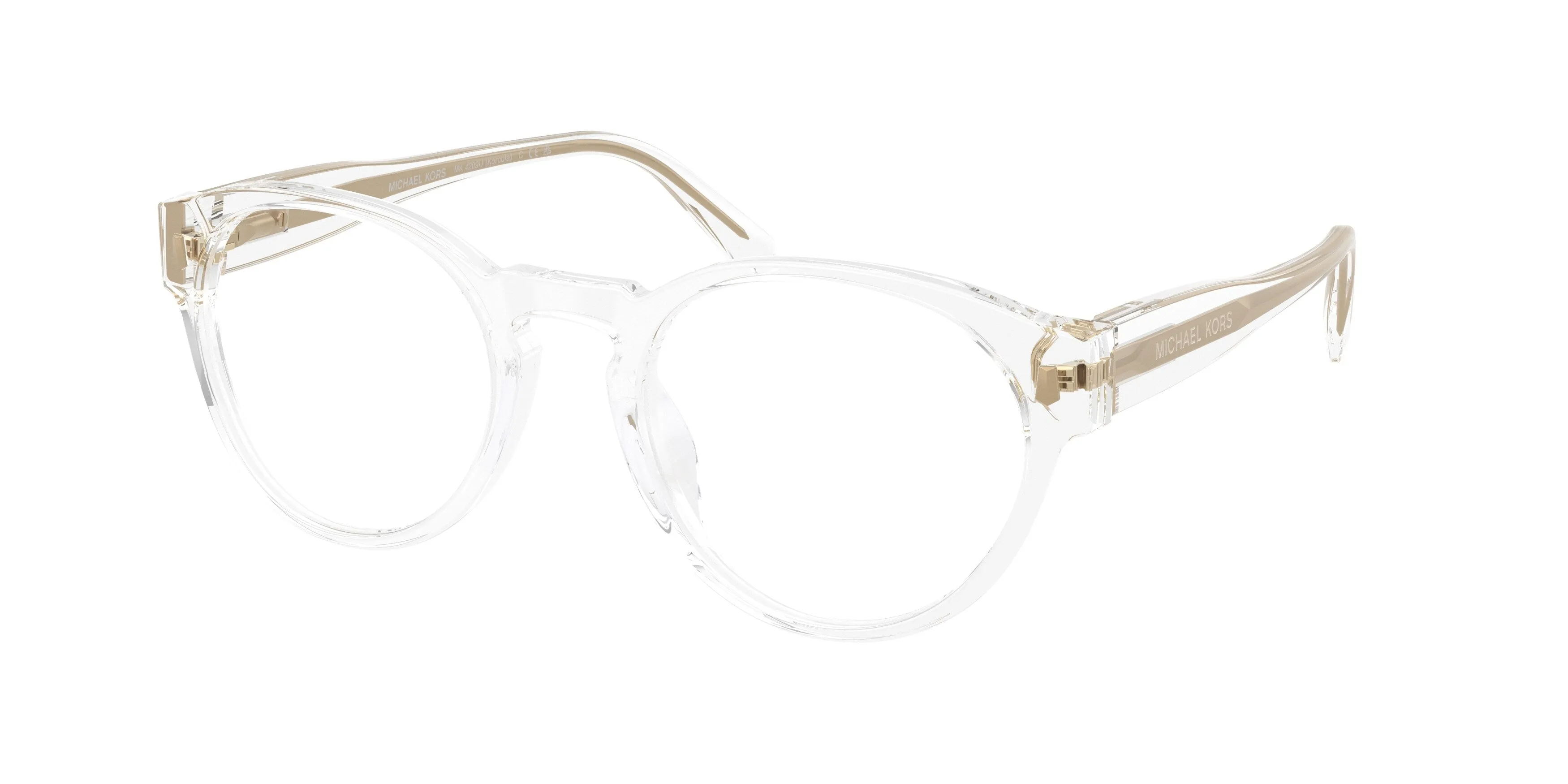 Michael Kors MK4209U KORCULA 3015 Montature da vista Acetato Trasparente Trasparente Rotonda Normale - immagine 1