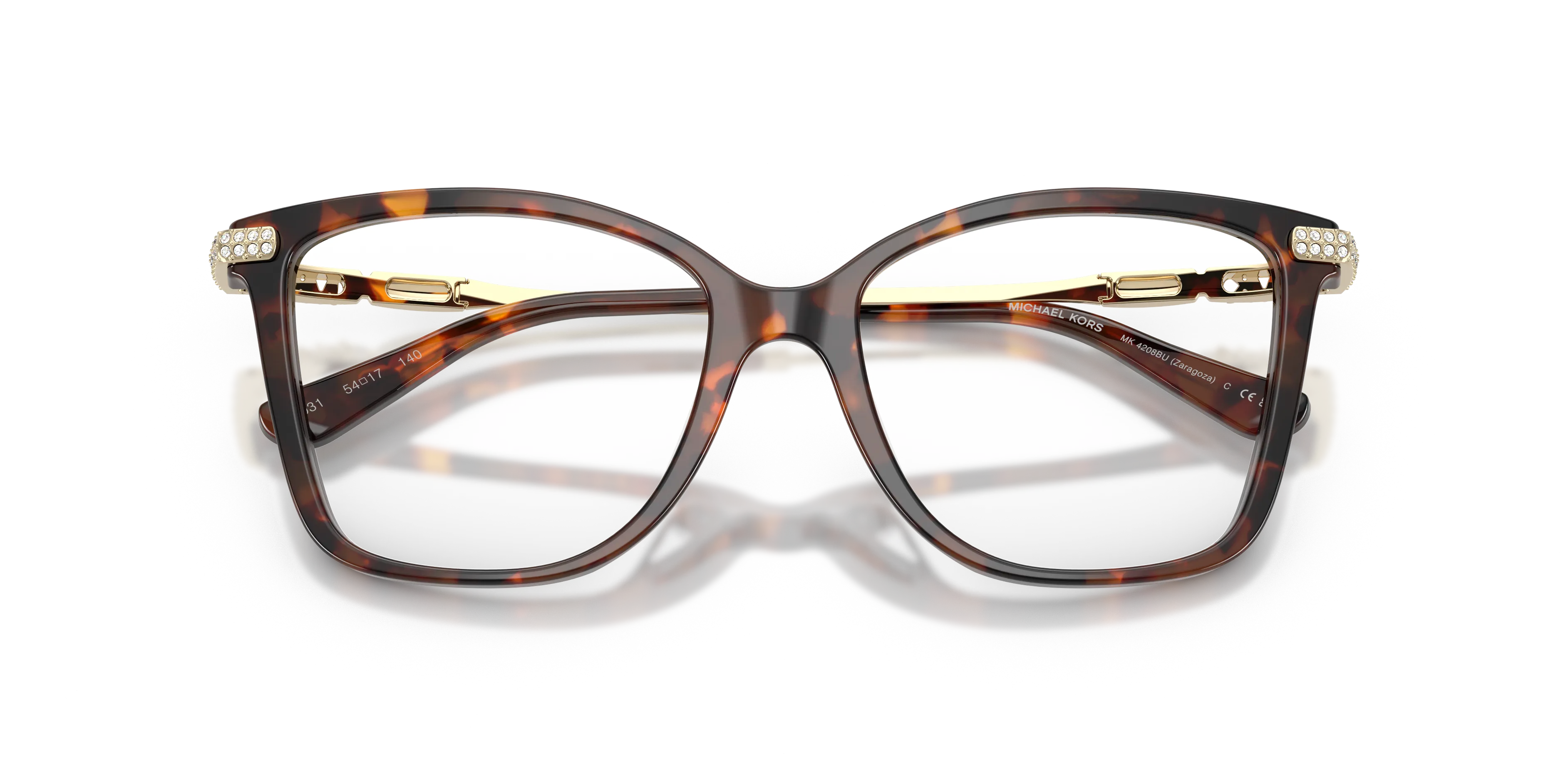 Michael Kors MK4208BU ZARAGOZA 4031 Montature da vista Acetato Tartaruga Trasparente Squadrata Normale - immagine 2