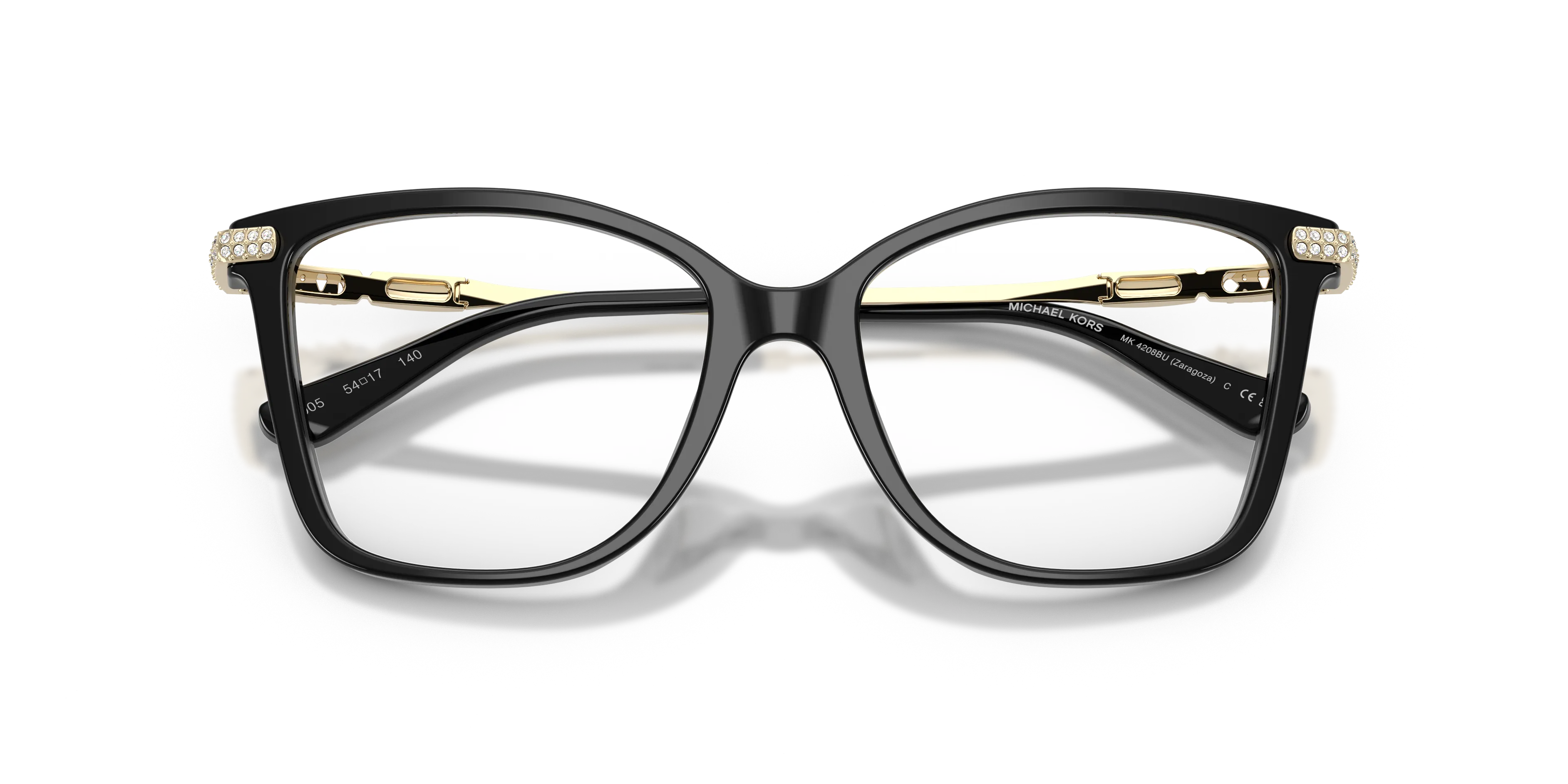Michael Kors MK4208BU ZARAGOZA 3005 Montature da vista Acetato Nero Trasparente Squadrata Normale - immagine 2