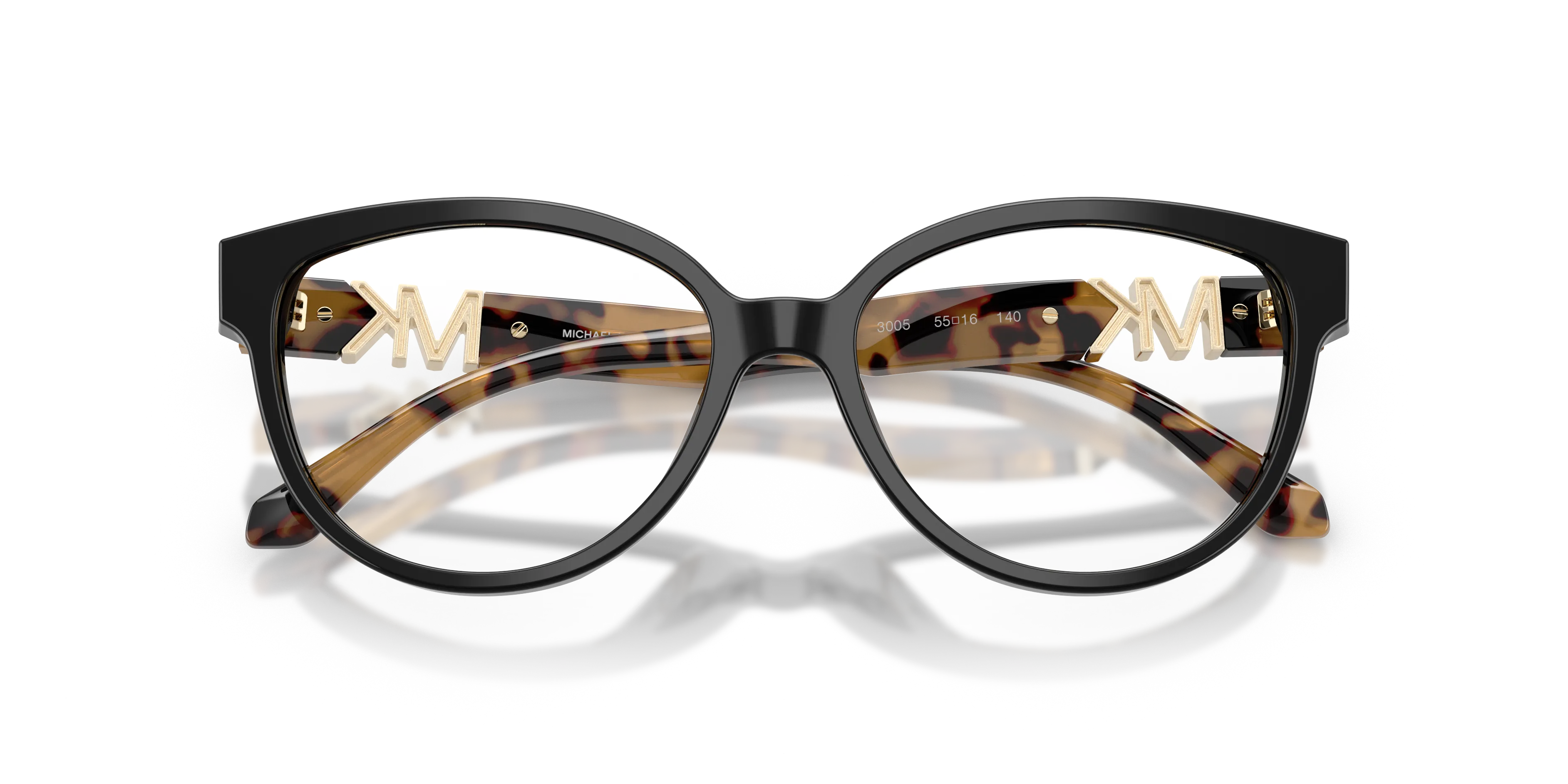 Michael Kors MK4202U HALF MOON BAY 3005 Montature da vista Acetato Nero Trasparente Rotonda Normale - immagine 2