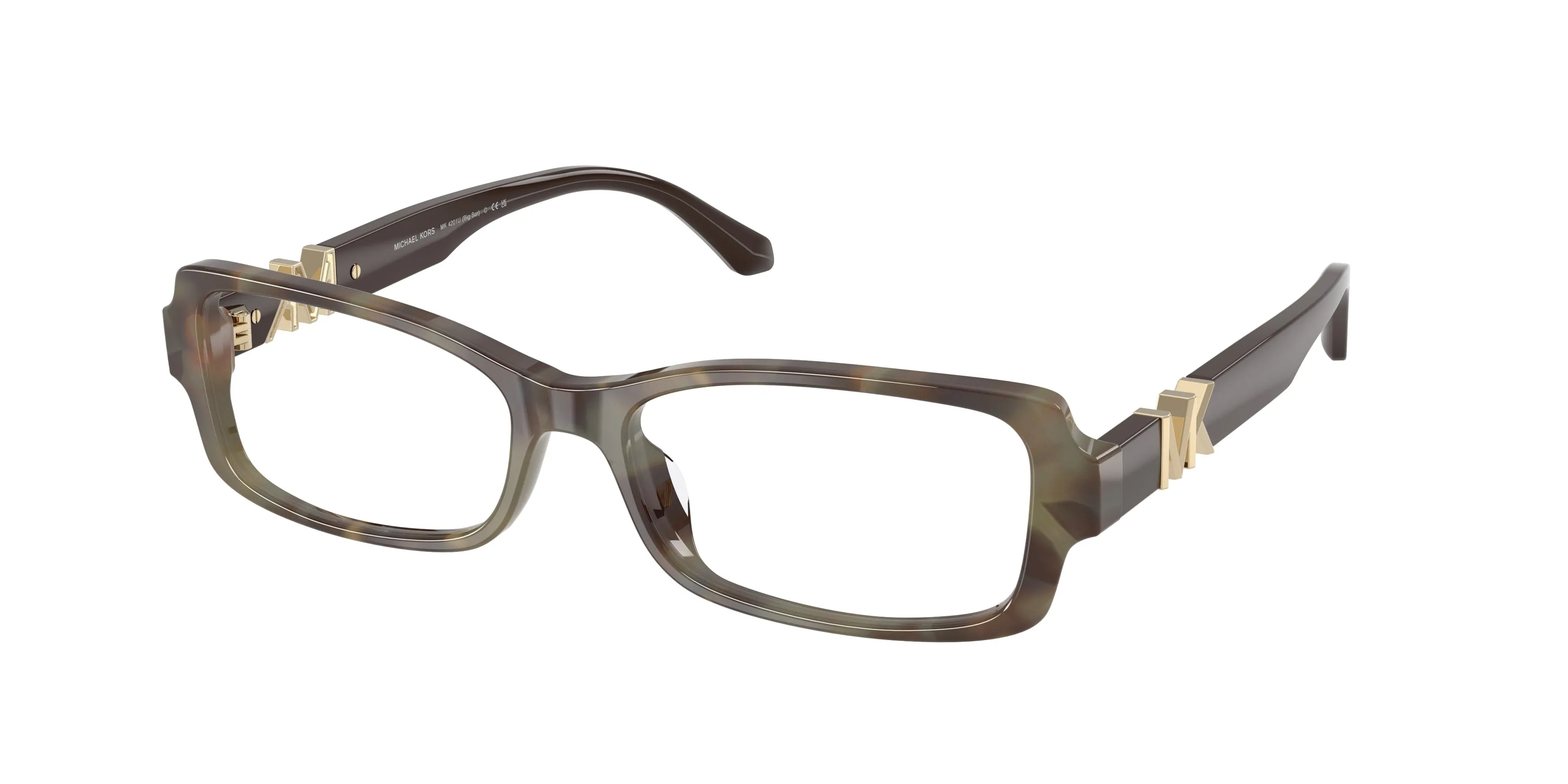 Michael Kors MK4201U BIG SUR 4061 Montature da vista Acetato Marrone Trasparente Squadrata Normale - immagine 1