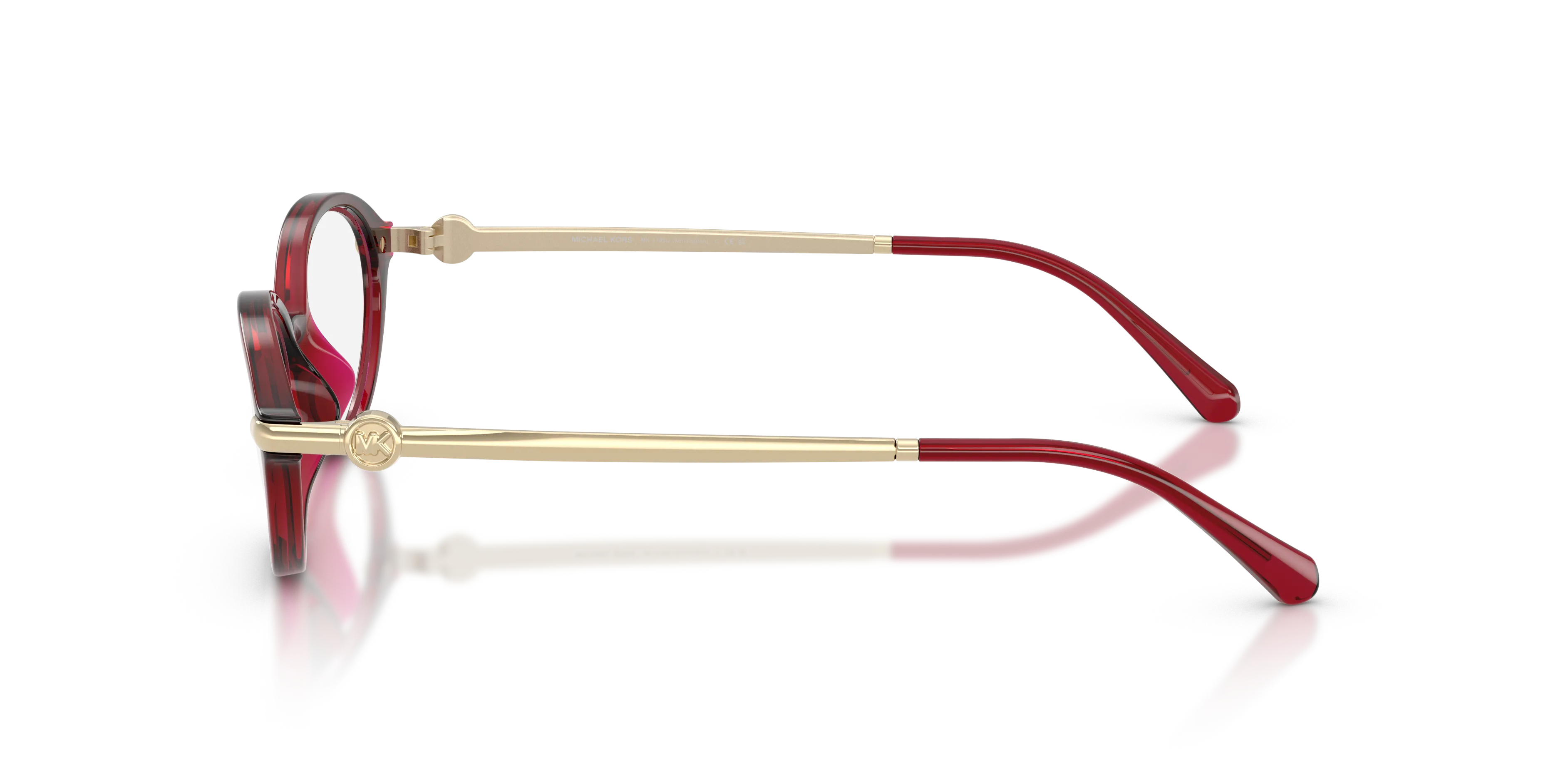 Michael Kors MK4199U KENSINGTON 3949 Montature da vista Iniettato Rosso Trasparente Rotonda Normale - immagine 4