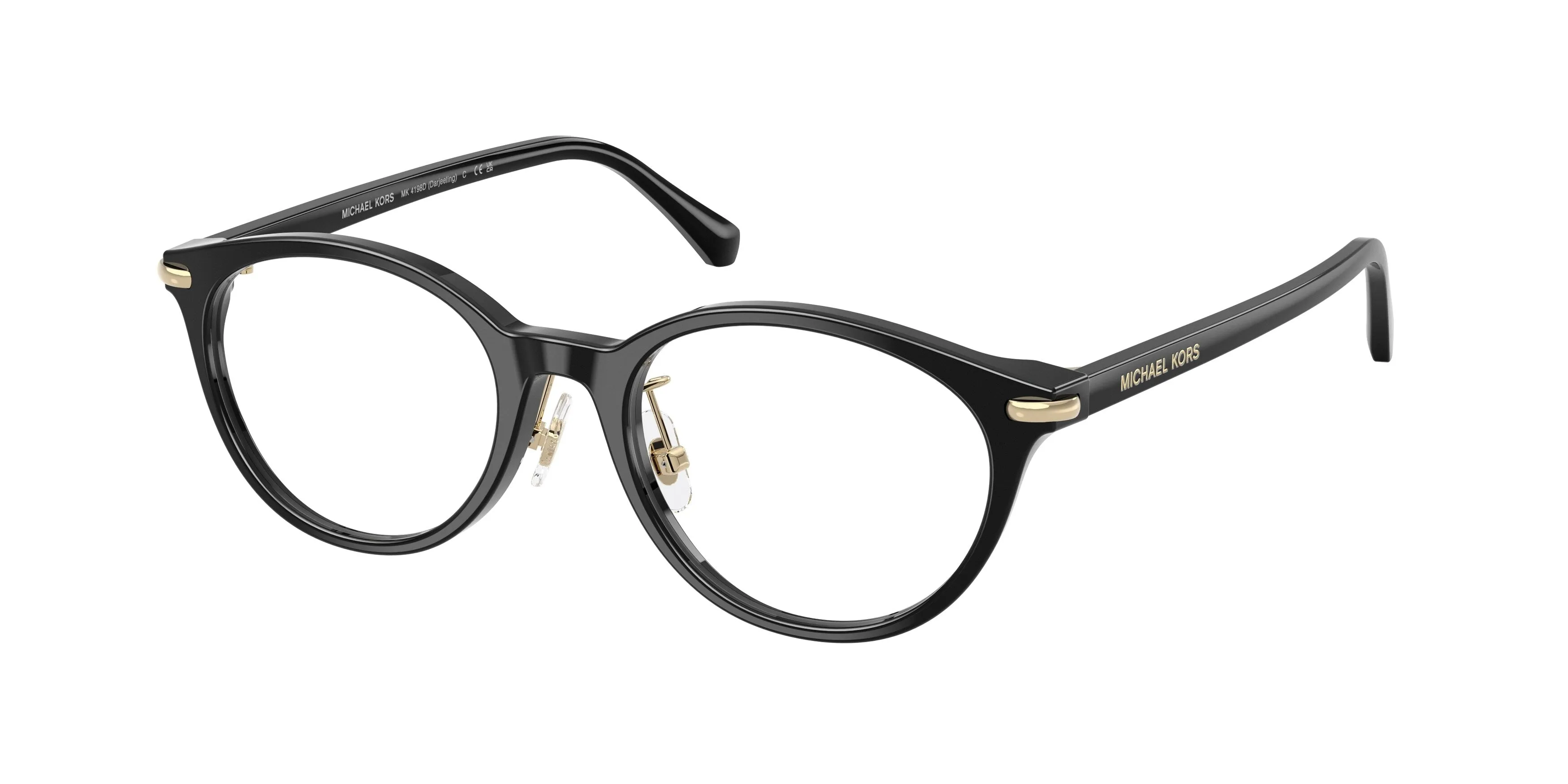 Michael Kors MK4198D DARJEELING 3005 Montature da vista Acetato Nero Nero Rotonda Normale - immagine 1