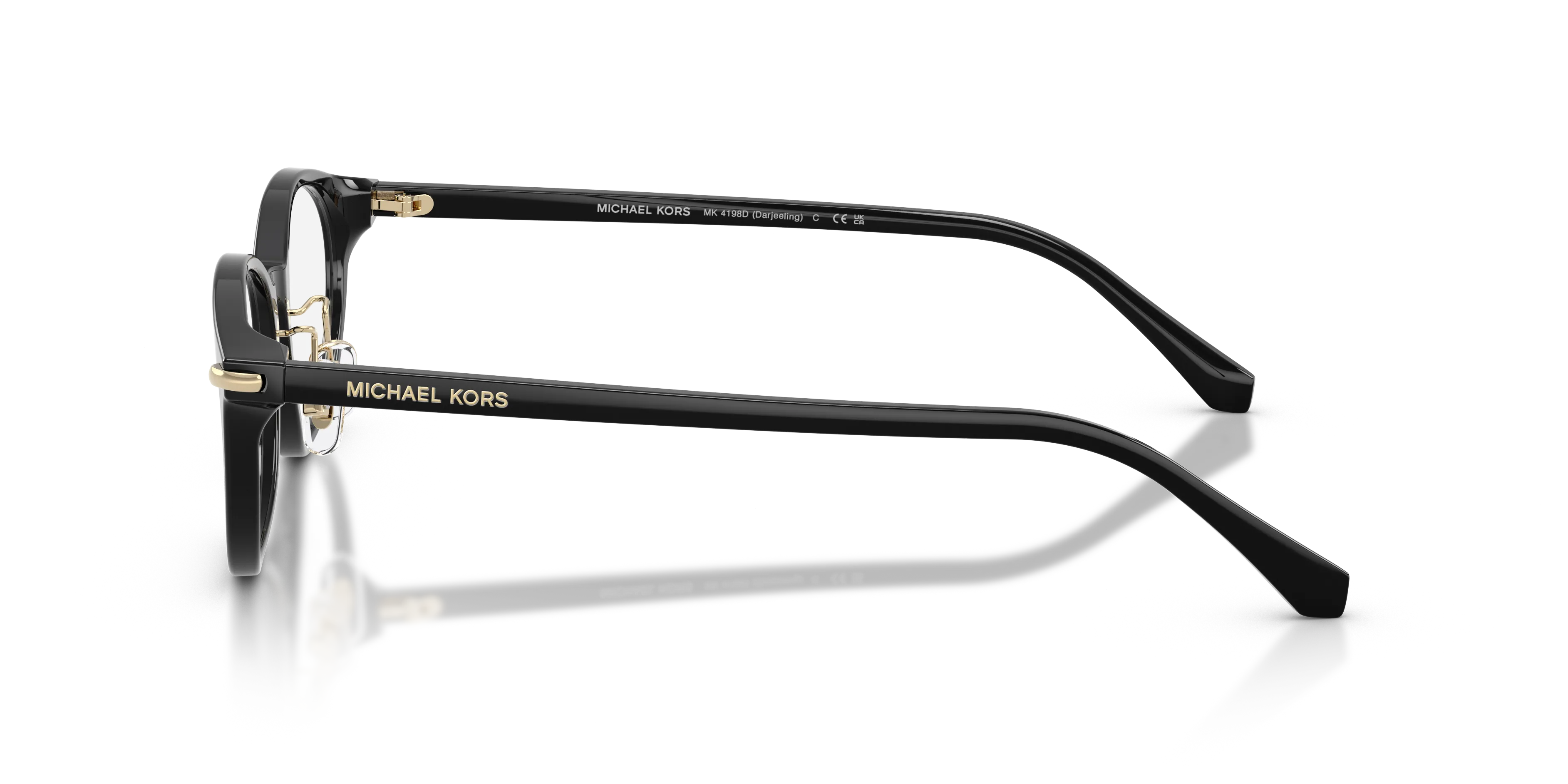 Michael Kors MK4198D DARJEELING 3005 Montature da vista Acetato Nero Nero Rotonda Normale - immagine 4