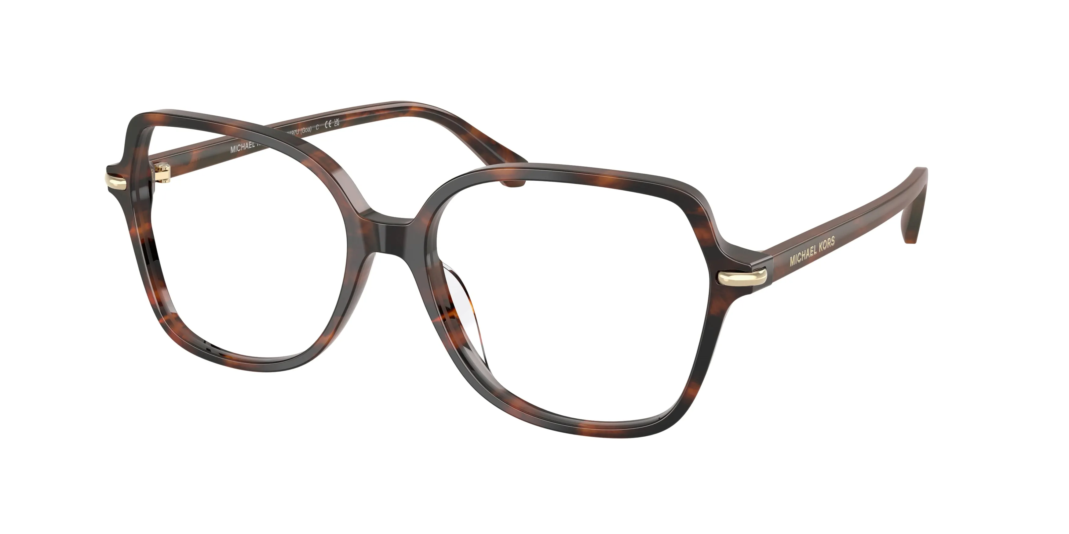 Michael Kors MK4197U GOA 4039 Montature da vista Acetato Marrone Trasparente Squadrata Normale - immagine 1