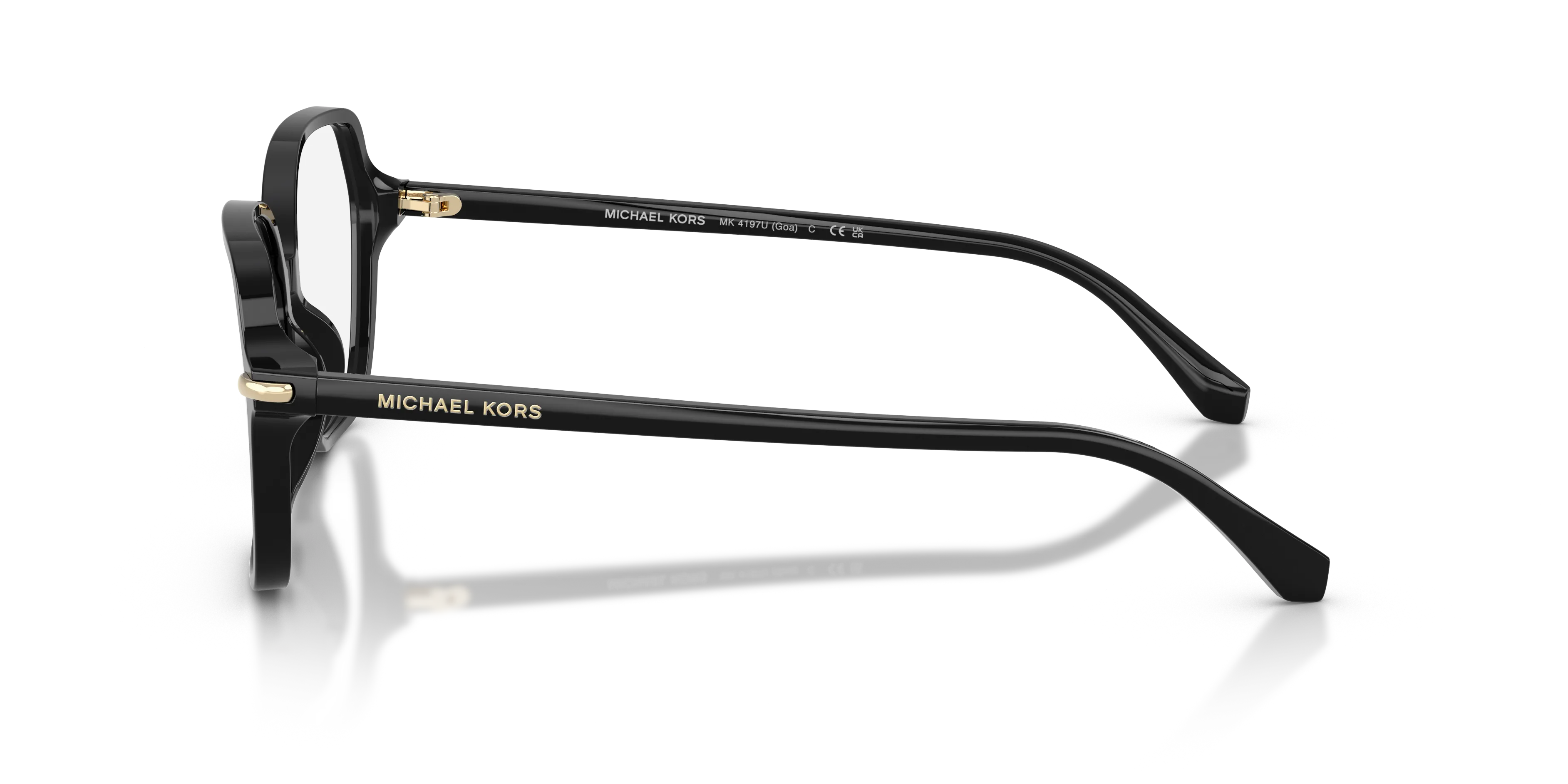 Michael Kors MK4197U GOA 3005 Montature da vista Acetato Nero Trasparente Squadrata Normale - immagine 4