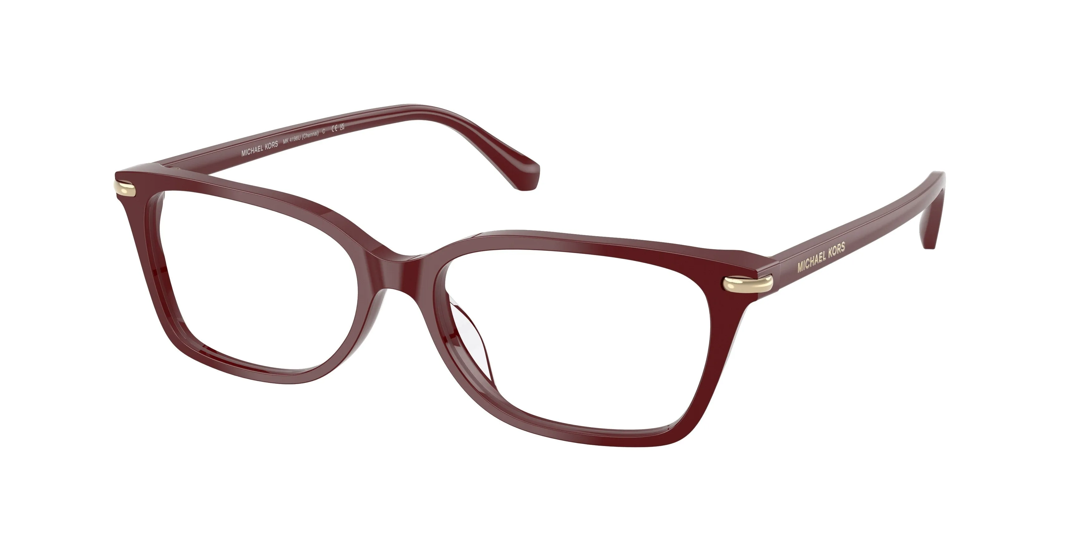 Michael Kors MK4196U CHENNAI 3939 Montature da vista Acetato Rosso Trasparente Squadrata Normale - immagine 1