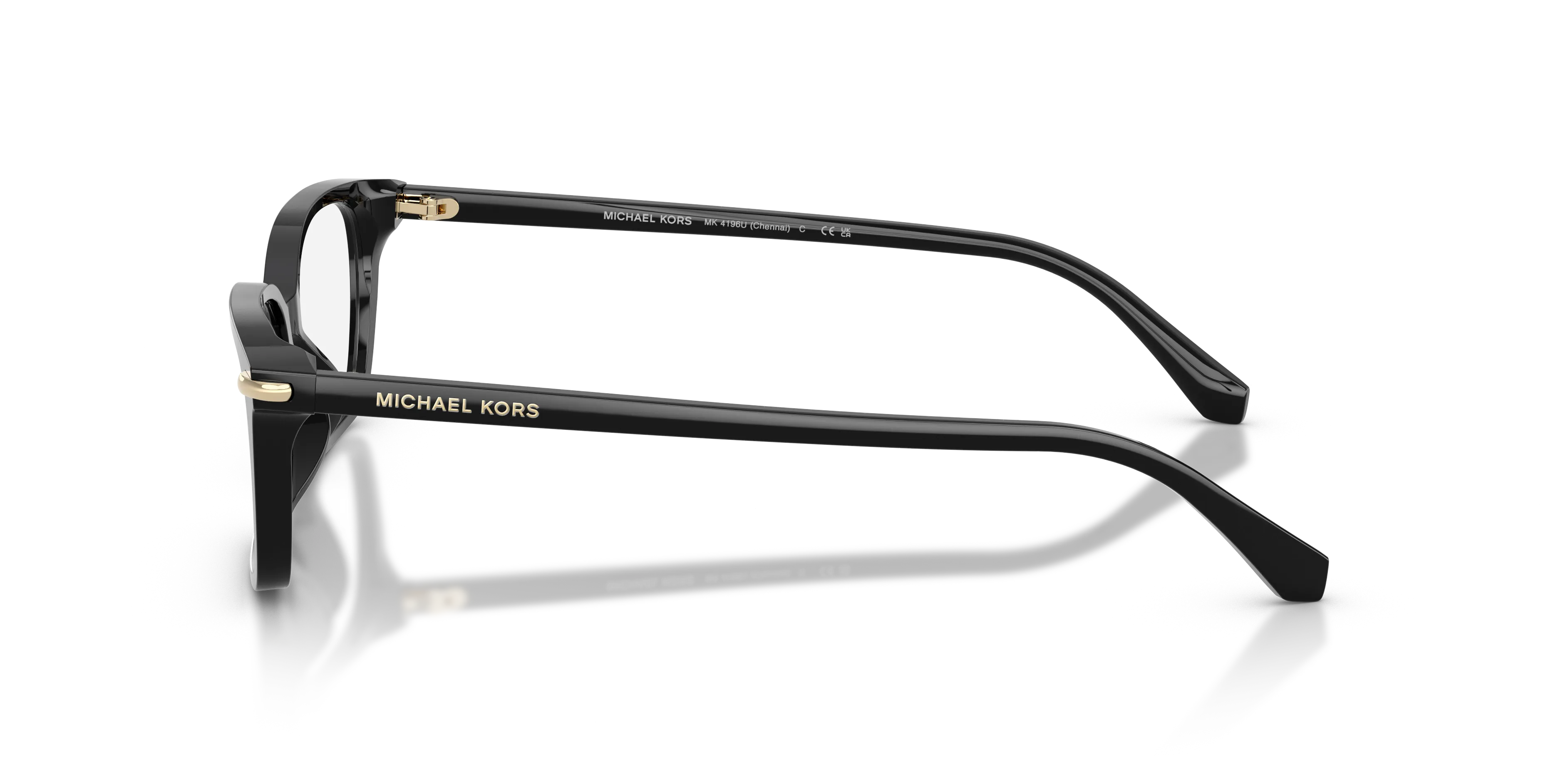 Michael Kors MK4196U CHENNAI 3005 Montature da vista Acetato Nero Trasparente Squadrata Normale - immagine 4