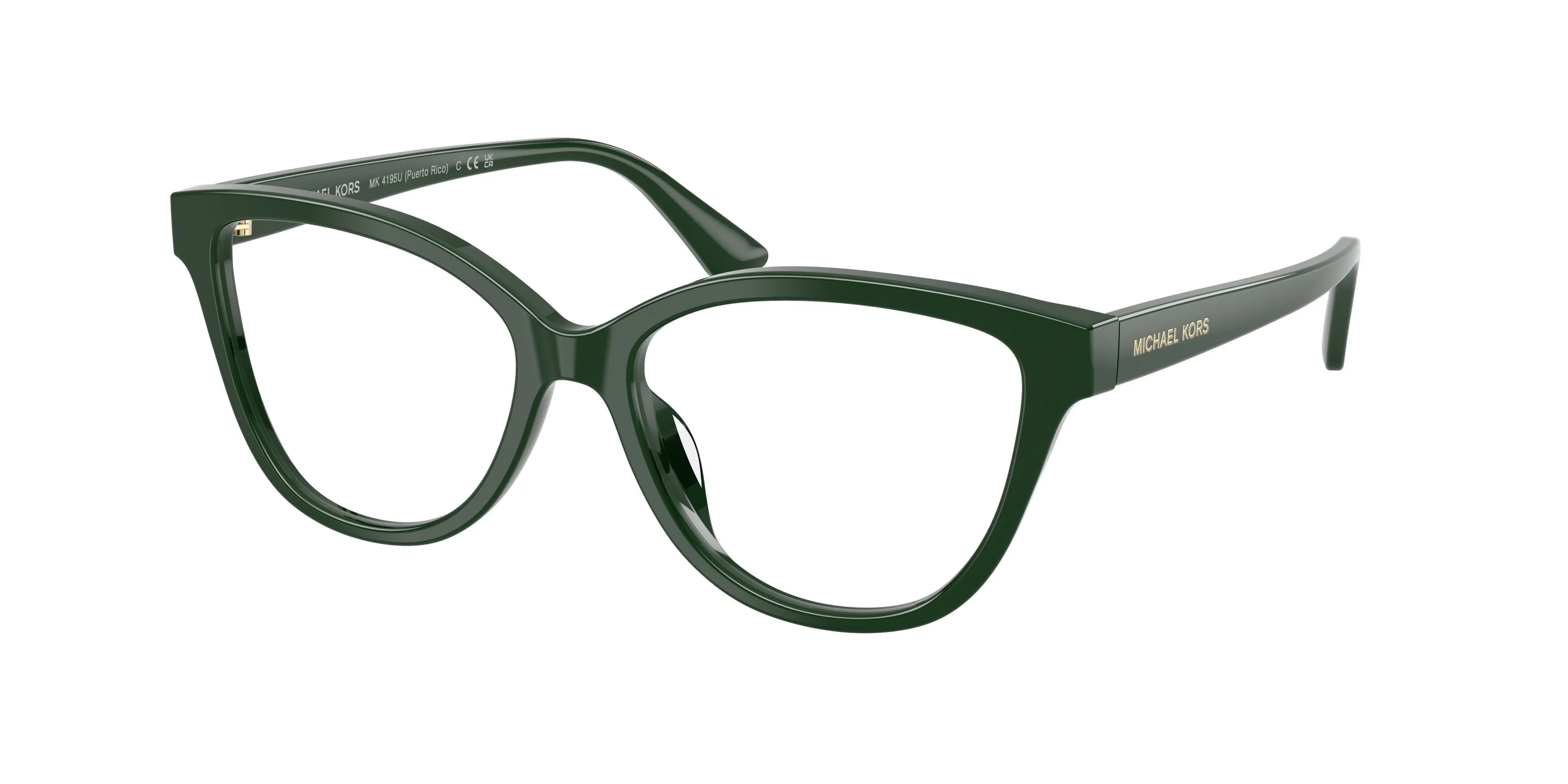 Michael Kors MK4195U PUERTO RICO 3947 Montature da vista Acetato Verde Trasparente Cat Eye Normale - immagine 1