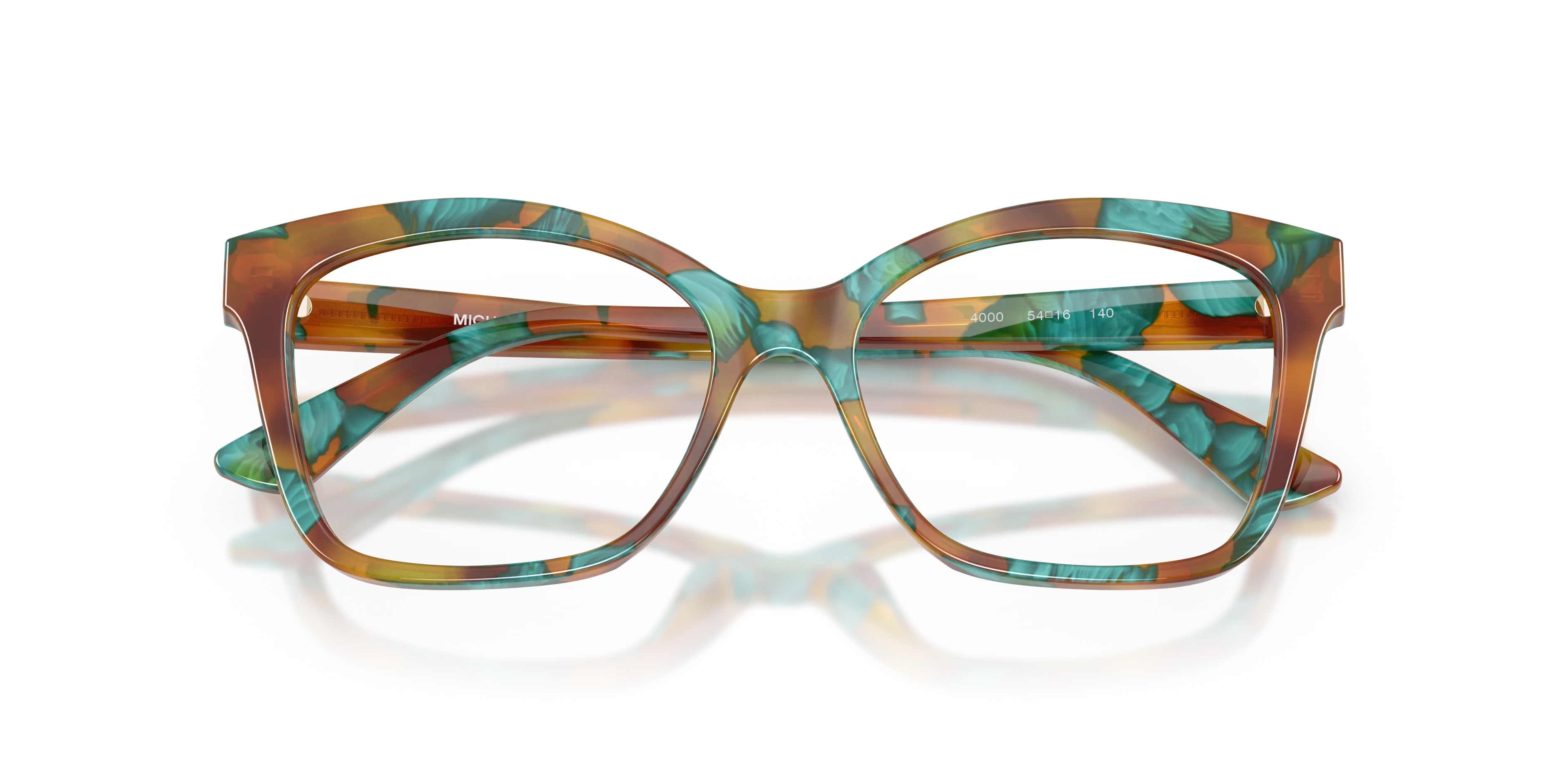 Michael Kors MK4179 PALM DESERT 4000 Montature da vista Acetato Tartaruga Trasparente Squadrata Normale - immagine 2