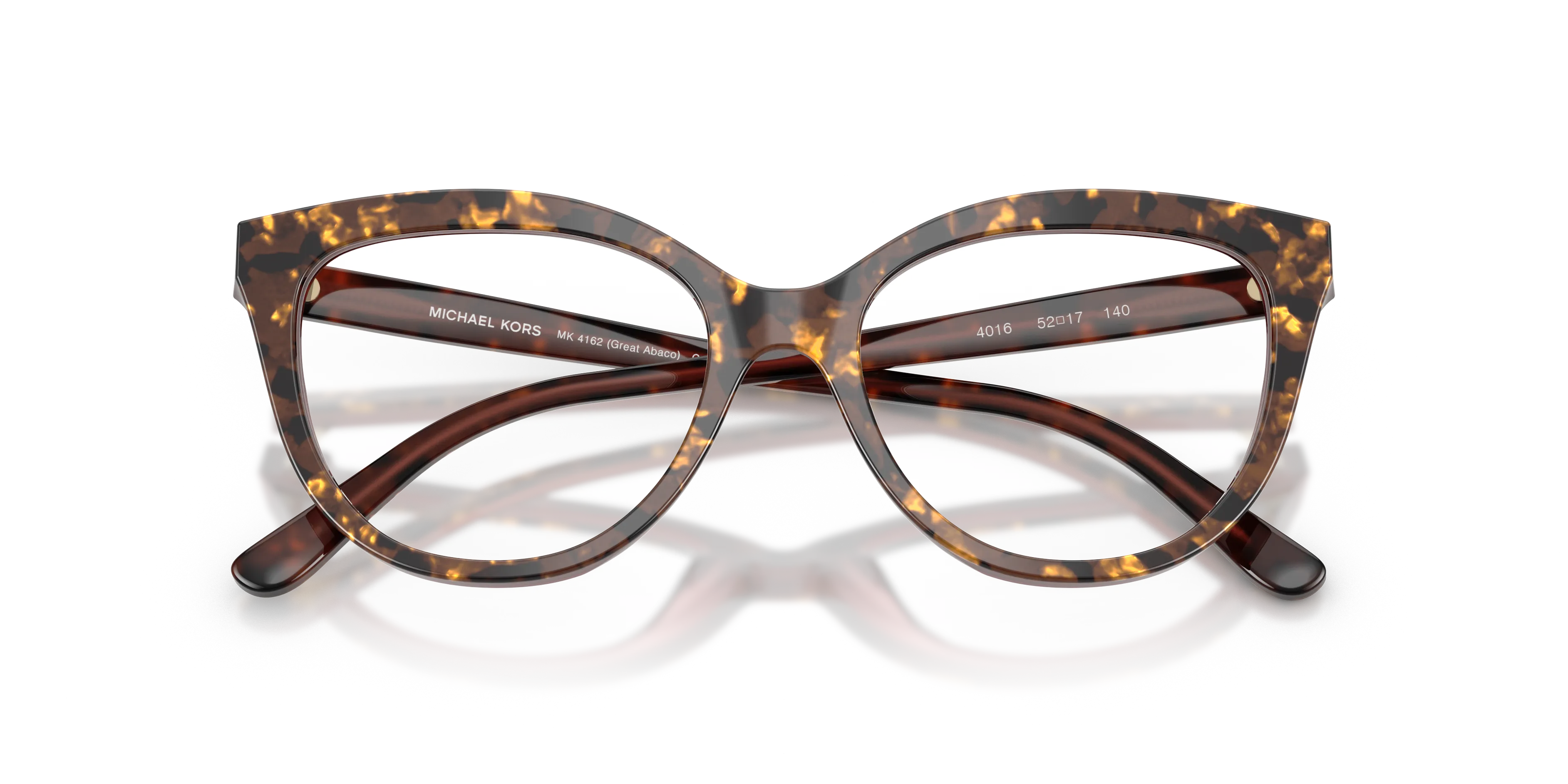 Michael Kors MK4162 GREAT ABACO 4016 Montature da vista Acetato Marrone Trasparente Cat Eye Normale - immagine 2